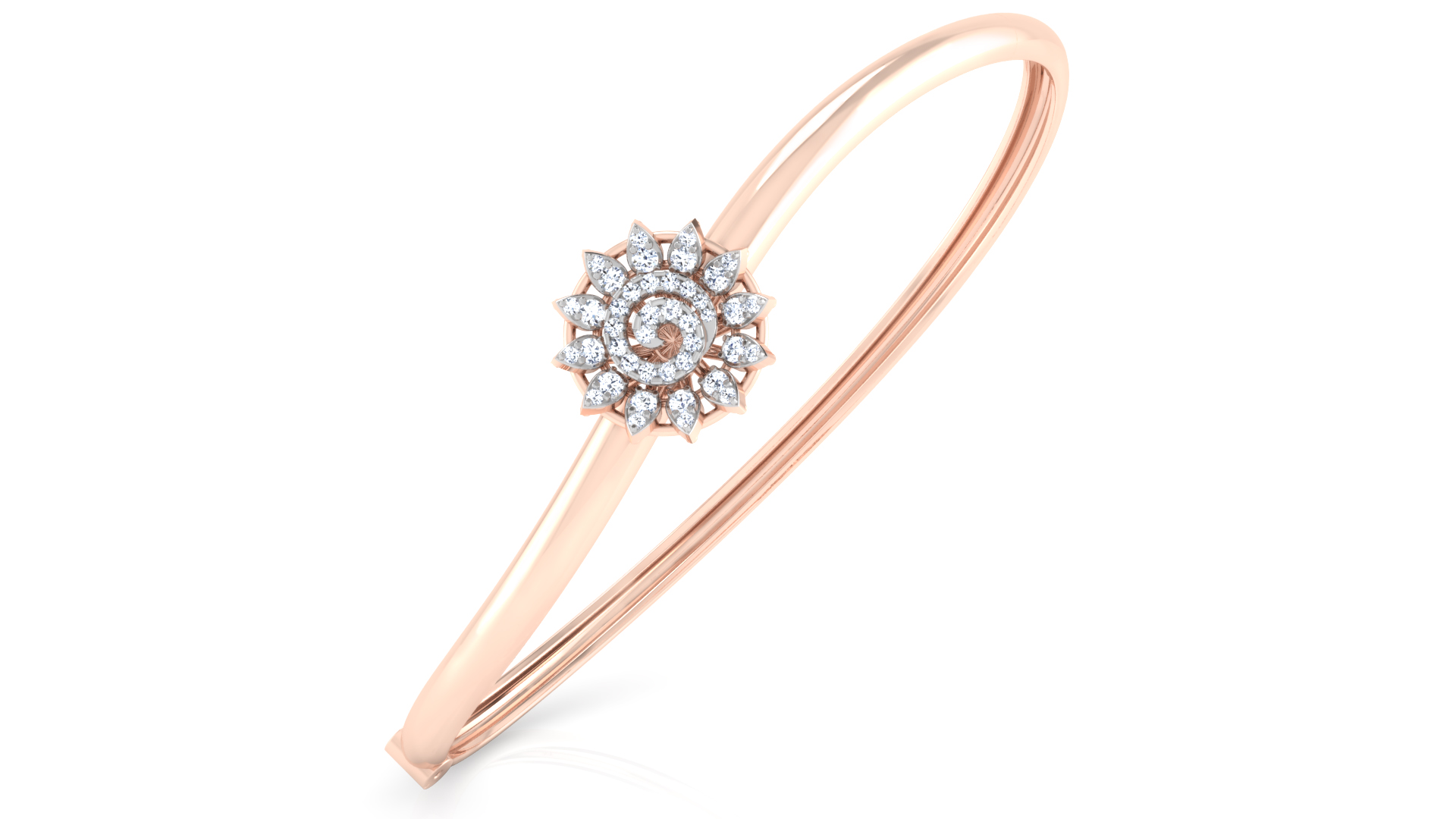 Designer Trendy 18k Gold Kada Bracelet for Girls and Women