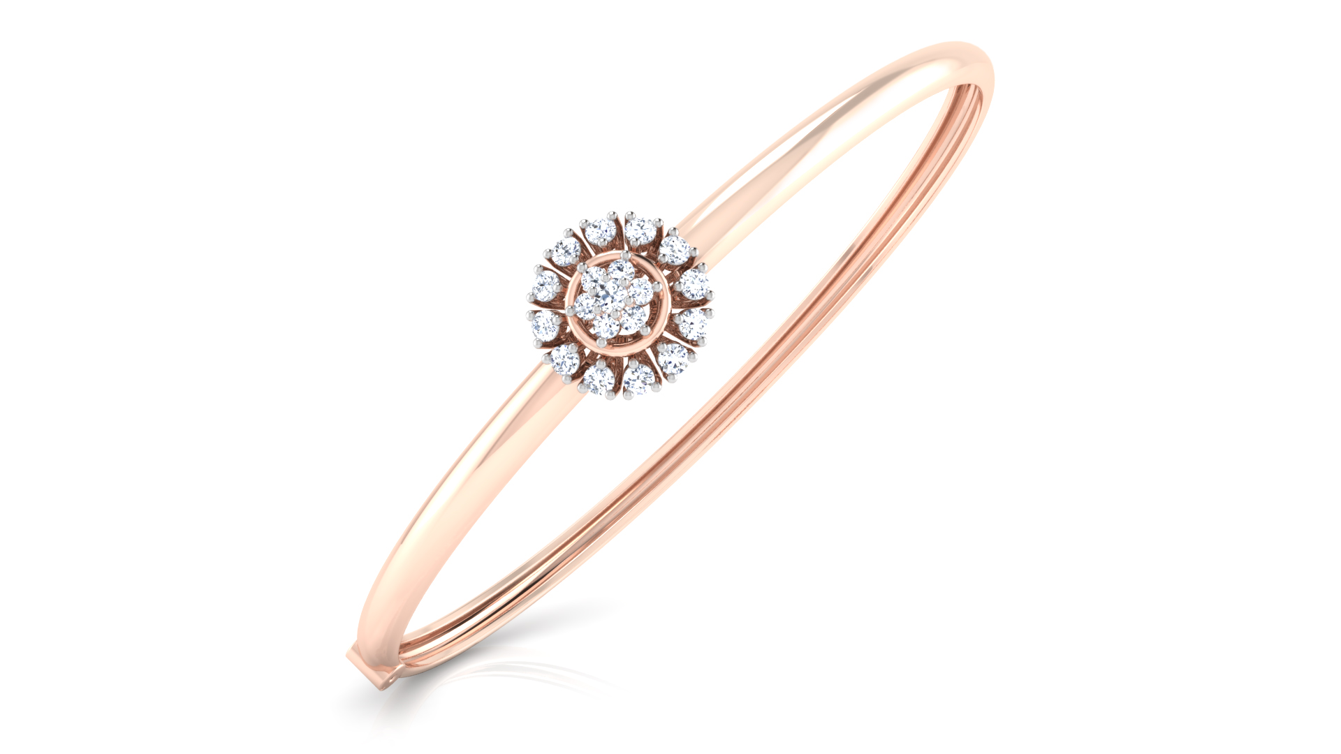 Designer Trendy 18k Gold Kada Bracelet for Girls and Women