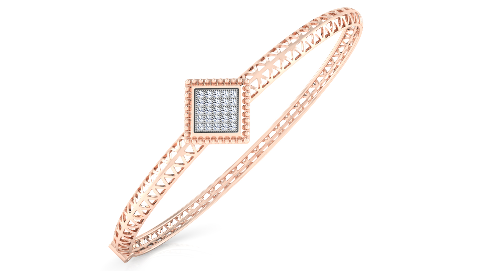 Designer Trendy 18k Gold Kada Bracelet for Girls and Women