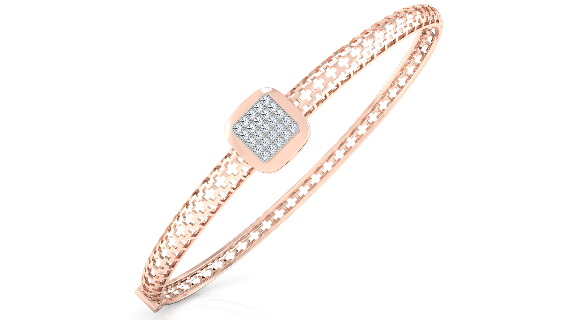 Designer Trendy 18k Gold Kada Bracelet for Girls and Women