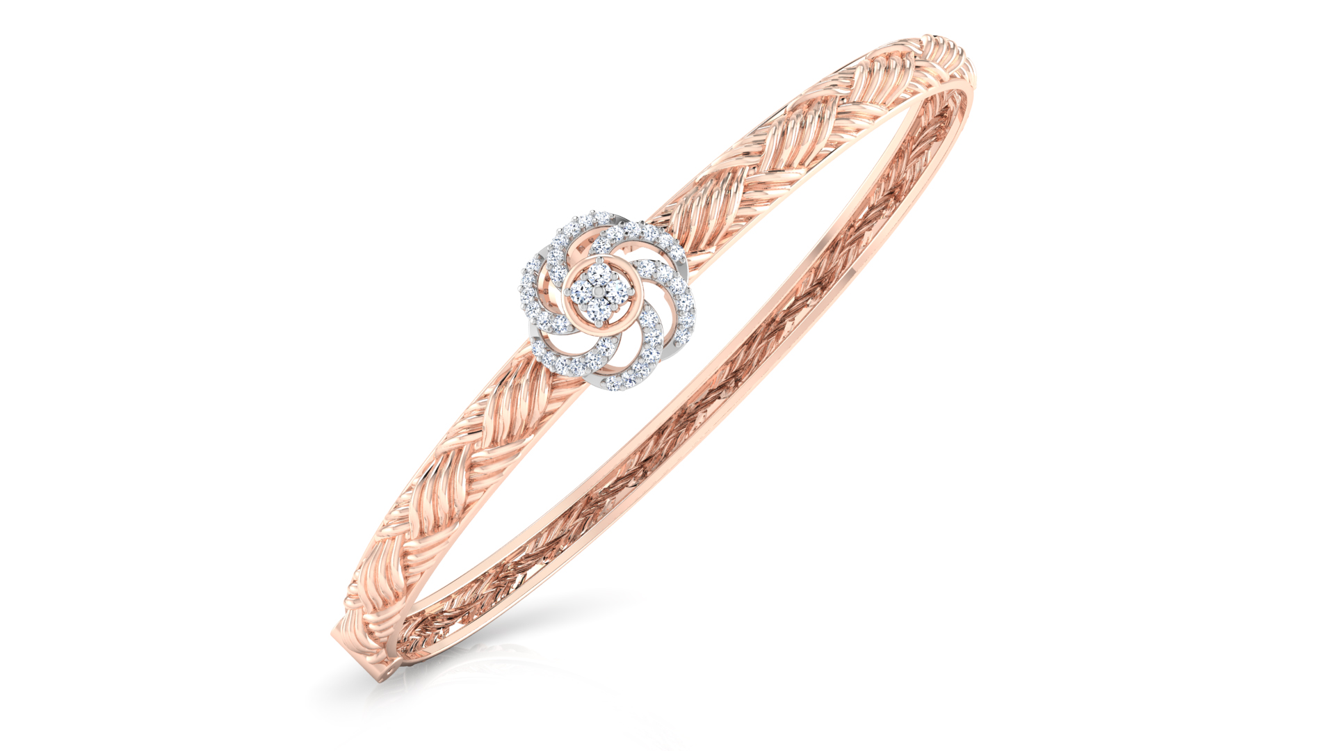 Designer Trendy 18k Gold Kada Bracelet for Girls and Women