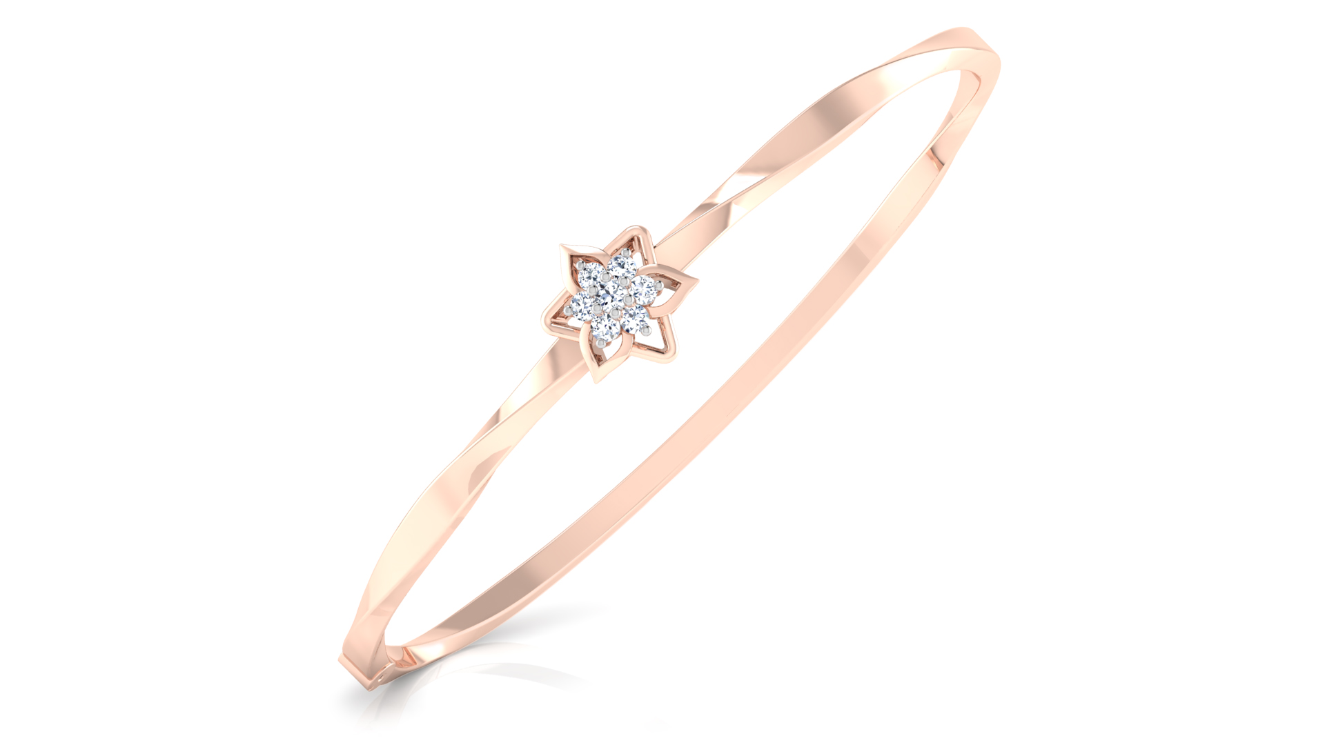 Designer Trendy 18k Gold Kada Bracelet for Girls and Women