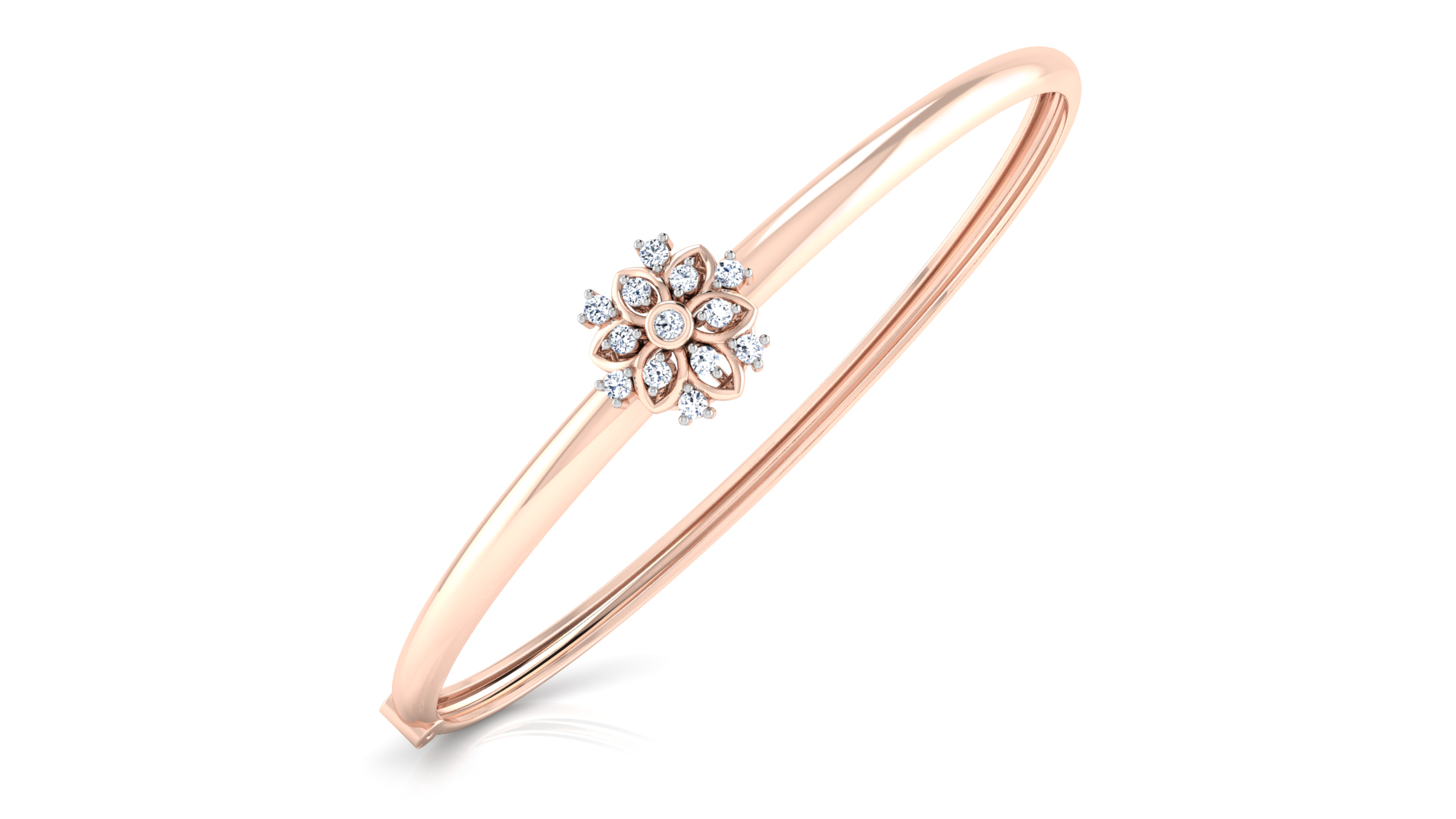 Designer Trendy 18k Gold Kada Bracelet for Girls and Women