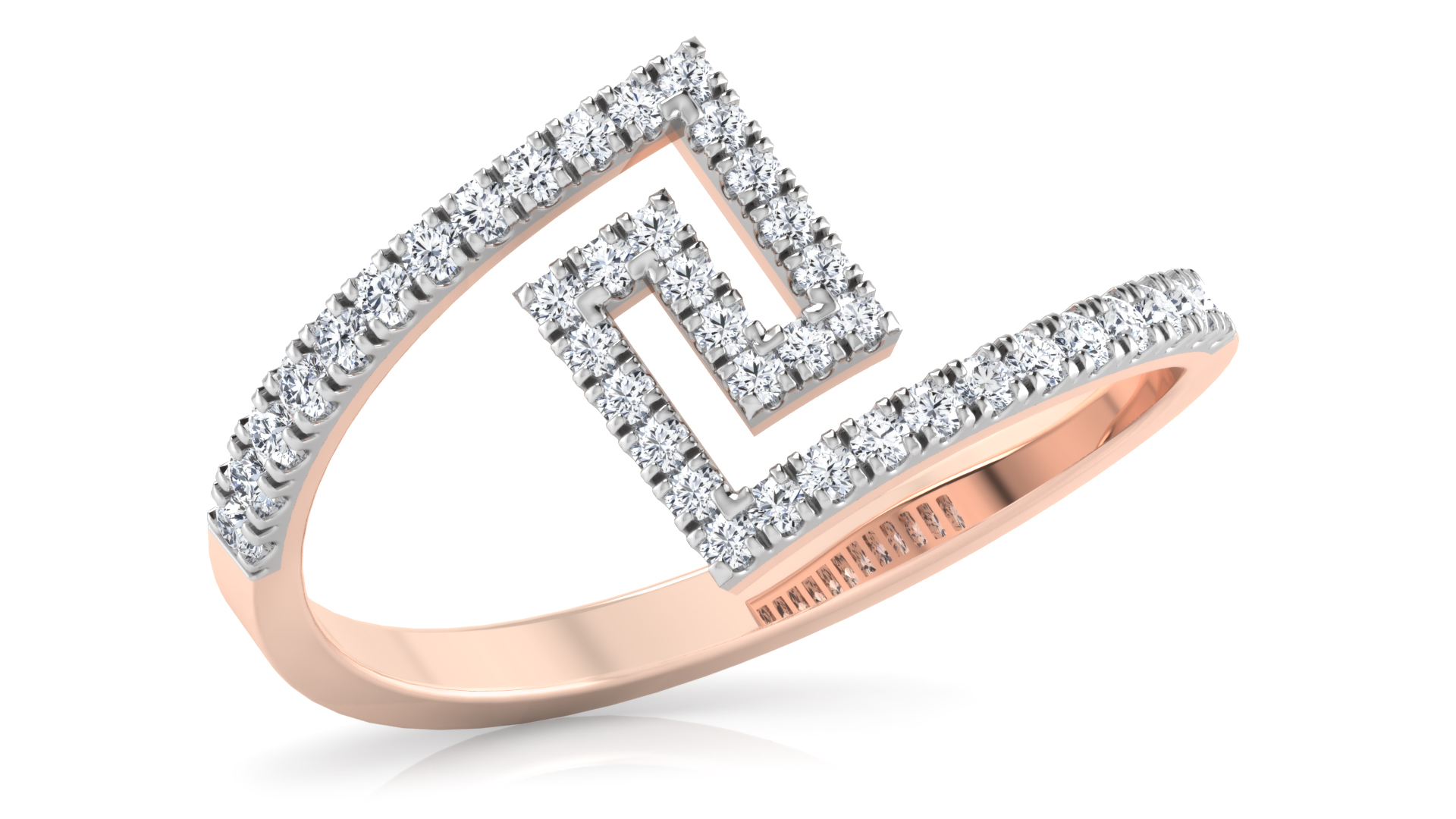 Designer Stylish 18 K Gold Diamond Ring for Women and Girls