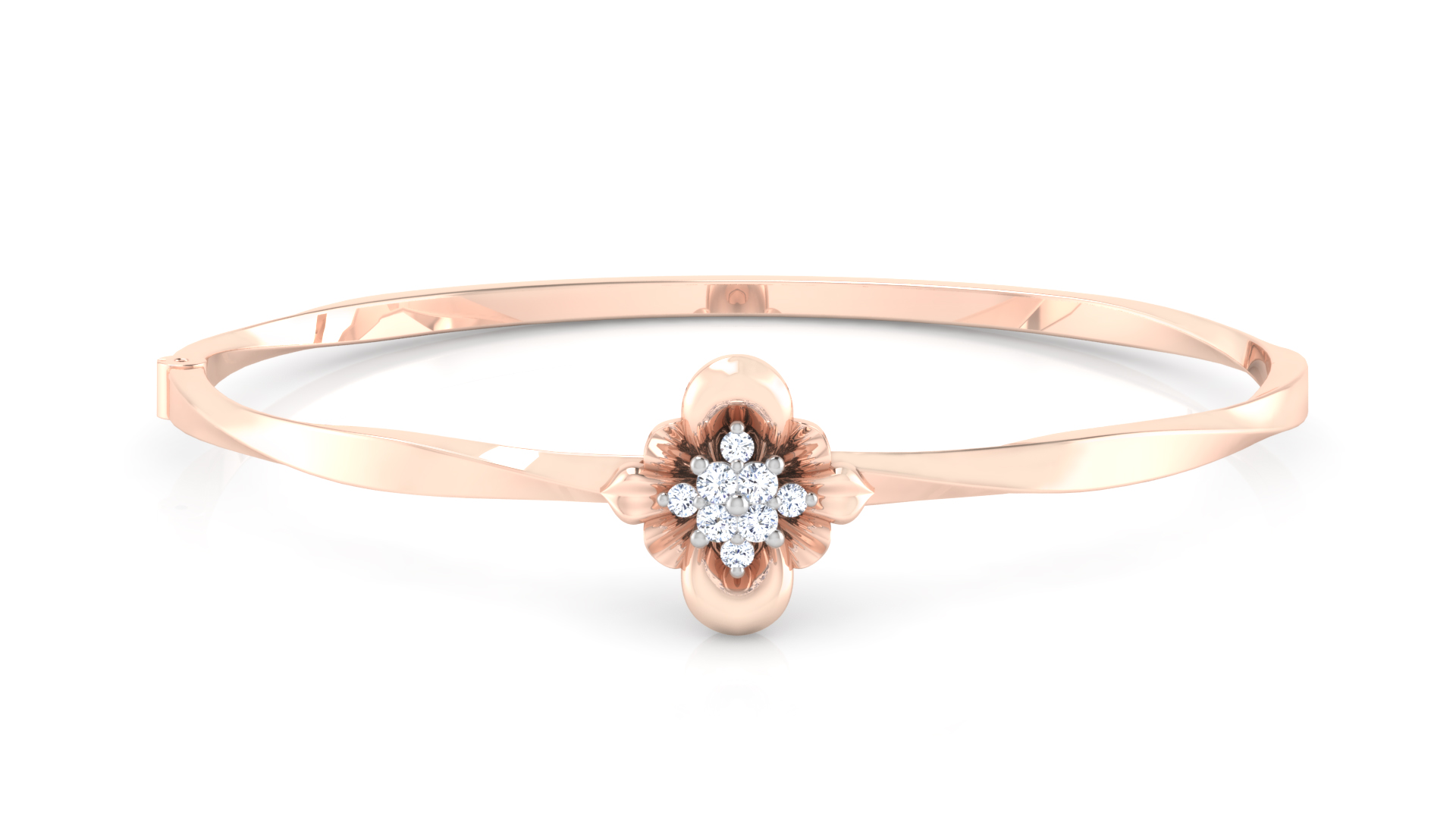 Designer Trendy 18k Gold Kada Bracelet for Girls and Women