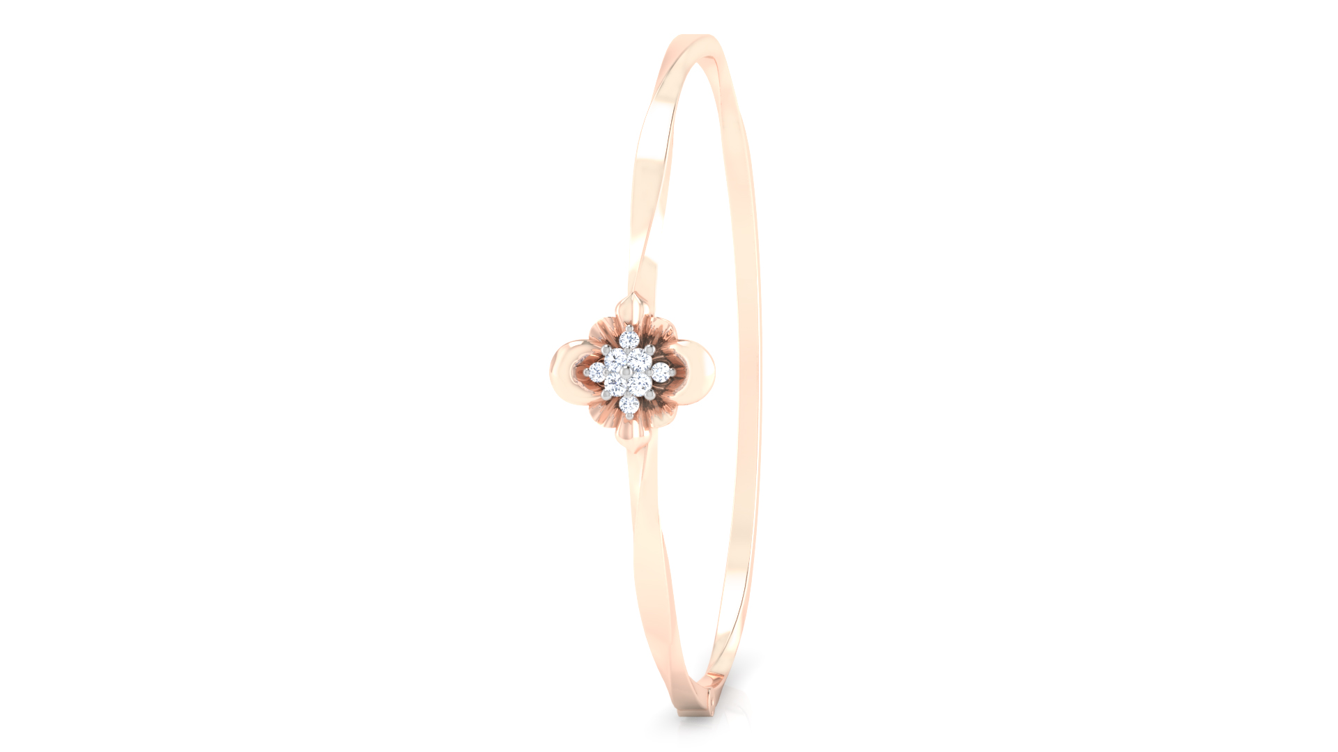 Designer Trendy 18k Gold Kada Bracelet for Girls and Women