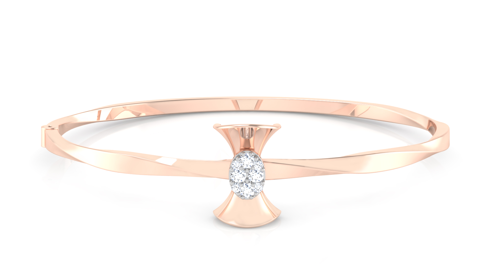 Designer Trendy 18k Gold Kada Bracelet for Girls and Women
