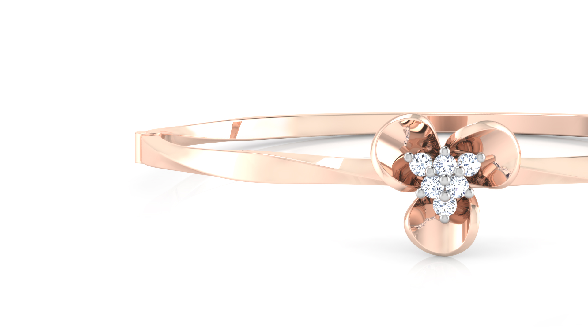 Designer Trendy 18k Gold Kada Bracelet for Girls and Women