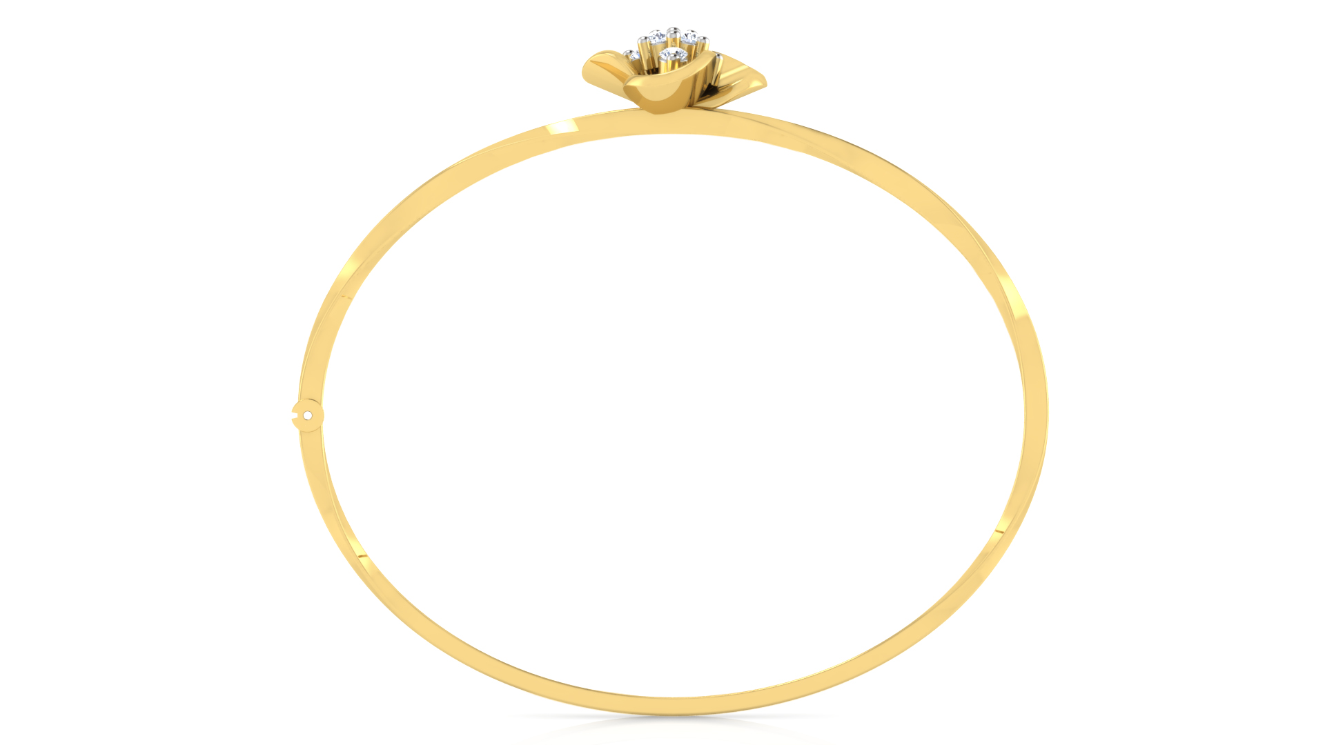 Designer Trendy 18k Gold Kada Bracelet for Girls and Women