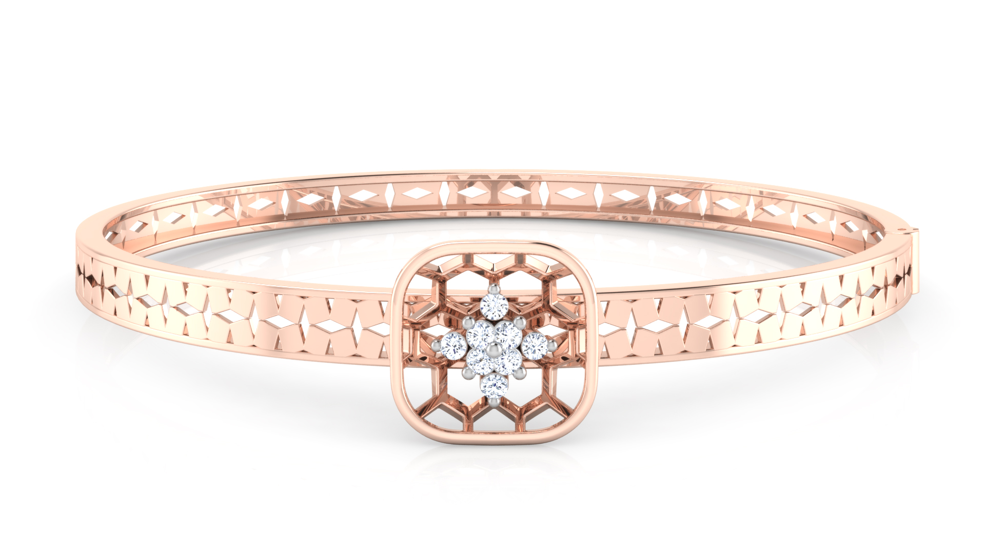 Designer Trendy 18k Gold Kada Bracelet for Girls and Women