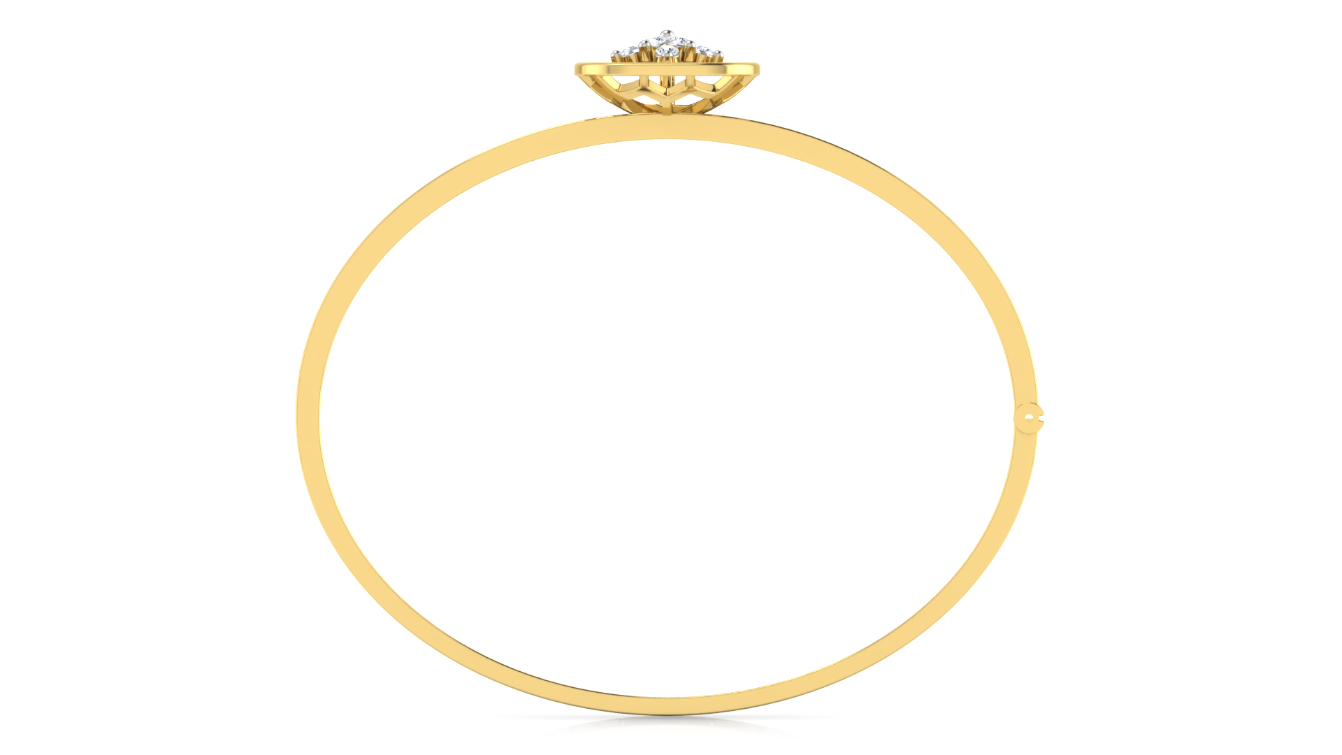 Designer Trendy 18k Gold Kada Bracelet for Girls and Women