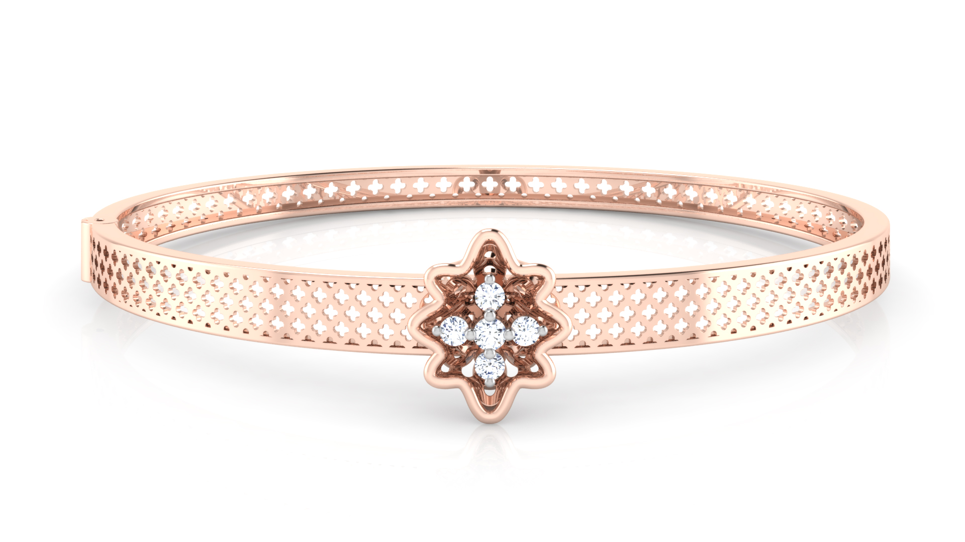 Designer Trendy 18k Gold Kada Bracelet for Girls and Women