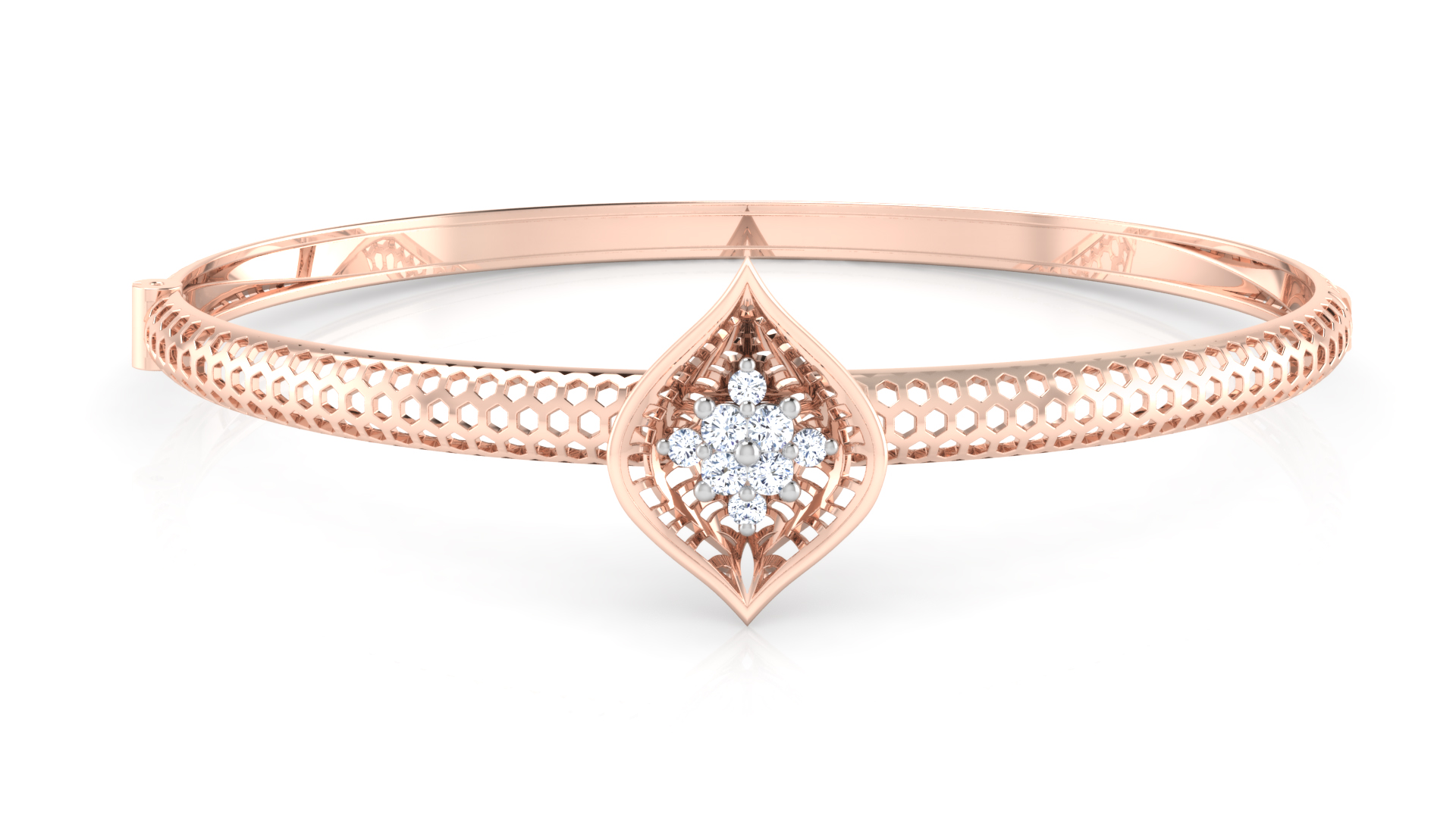 Designer Trendy 18k Gold Kada Bracelet for Girls and Women