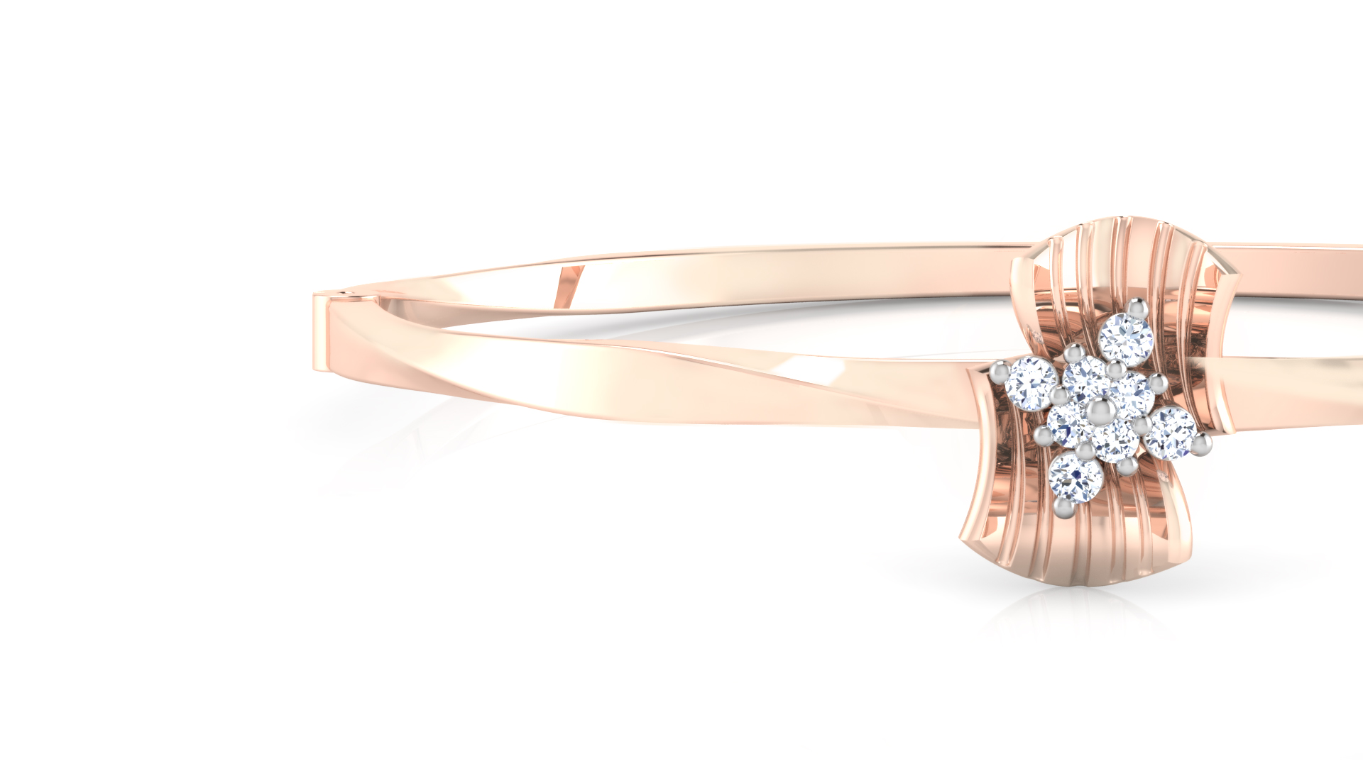 Designer Trendy 18k Gold Kada Bracelet for Girls and Women