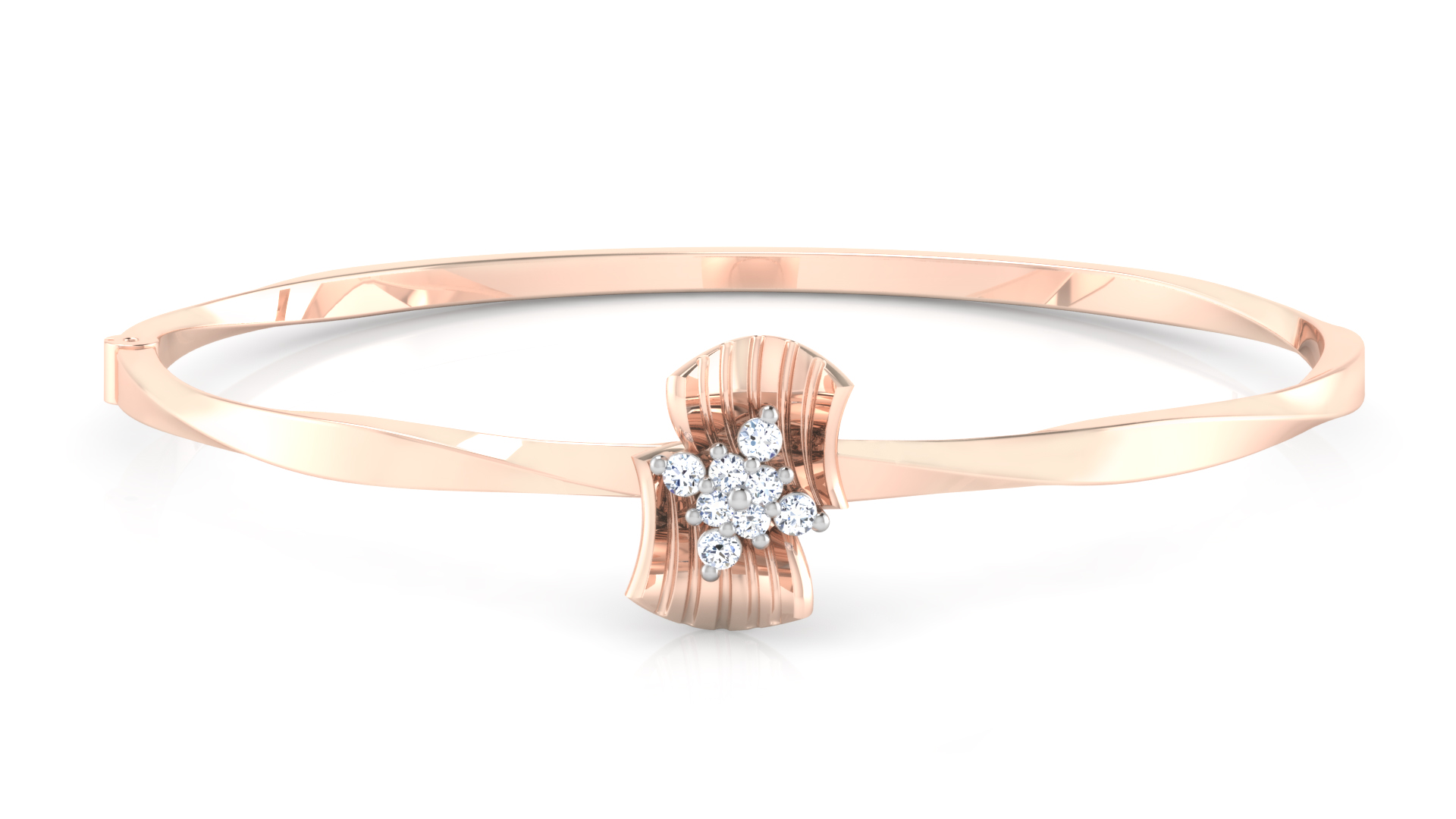 Designer Trendy 18k Gold Kada Bracelet for Girls and Women