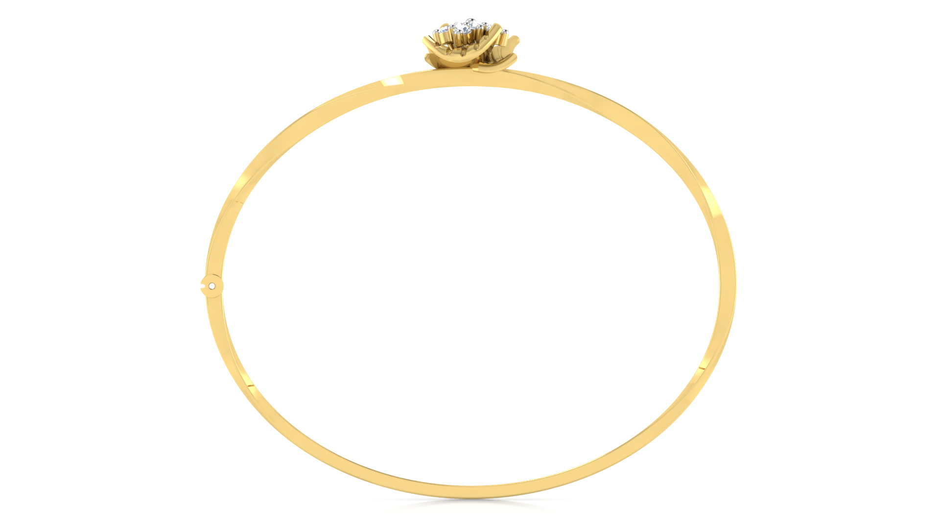 Designer Trendy 18k Gold Kada Bracelet for Girls and Women