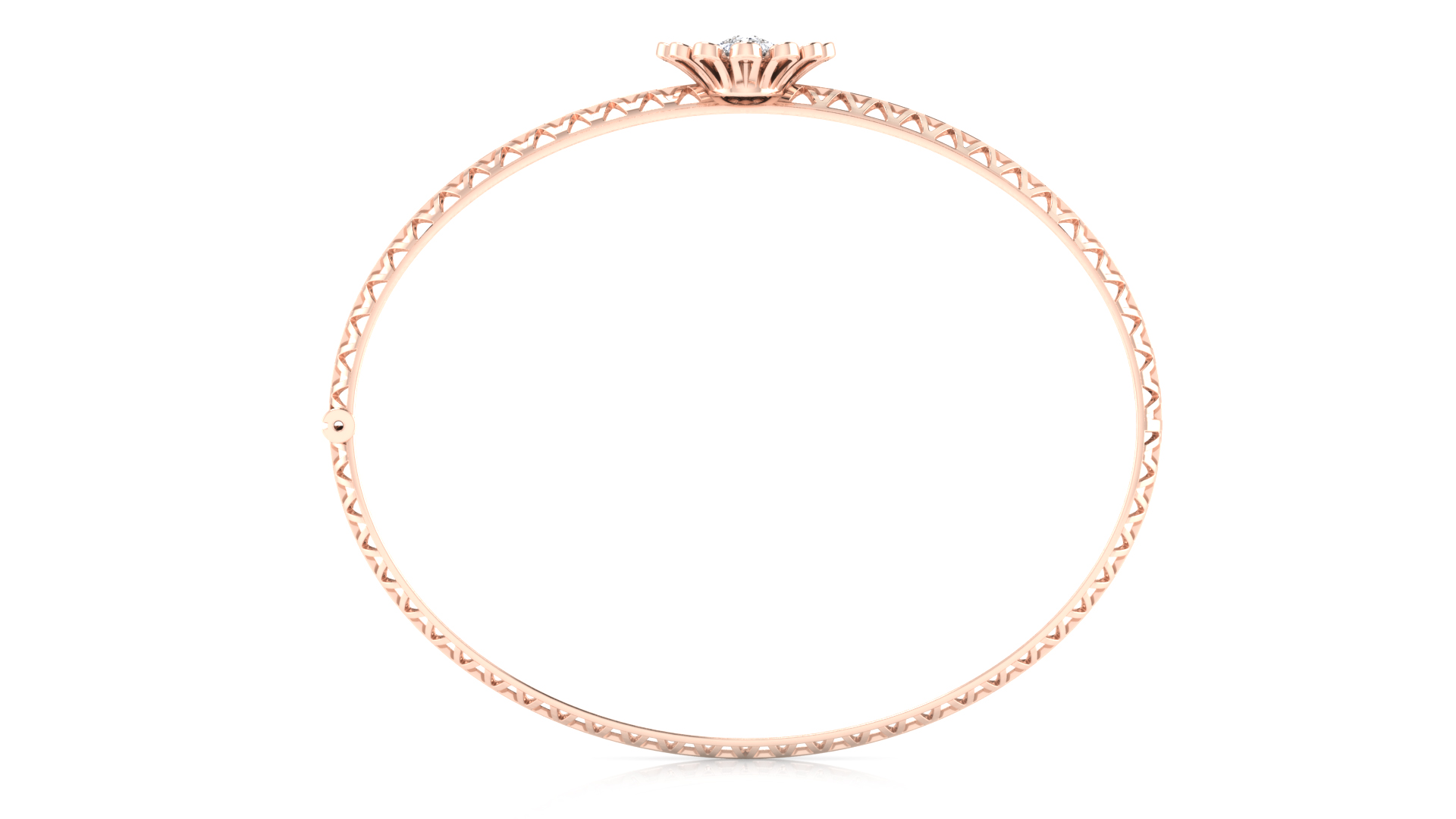 Designer Trendy 18k Gold Kada Bracelet for Girls and Women