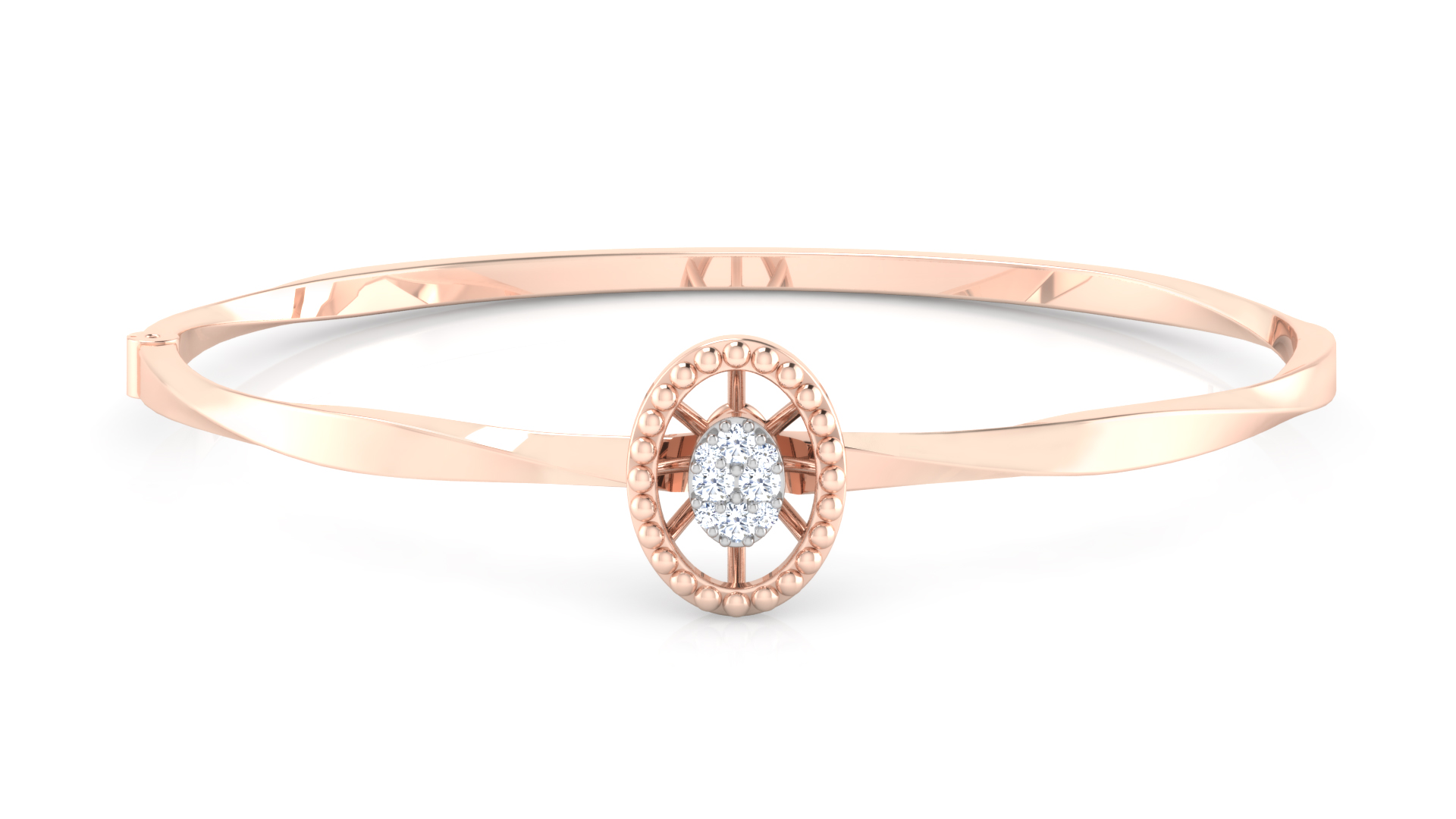 Designer Trendy 18k Gold Kada Bracelet for Girls and Women