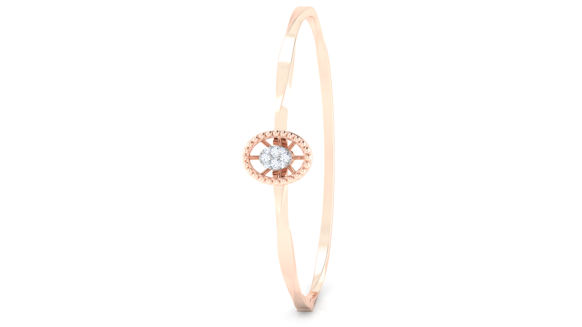 Designer Trendy 18k Gold Kada Bracelet for Girls and Women