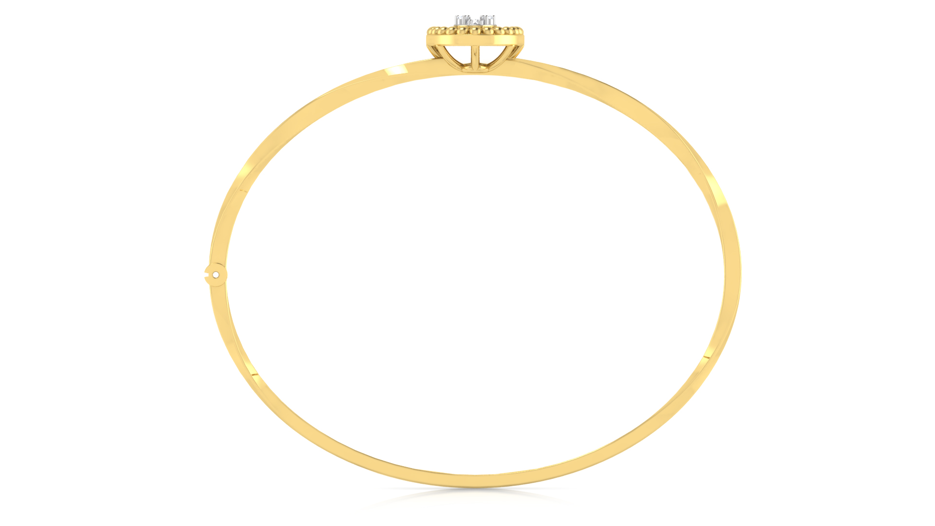 Designer Trendy 18k Gold Kada Bracelet for Girls and Women