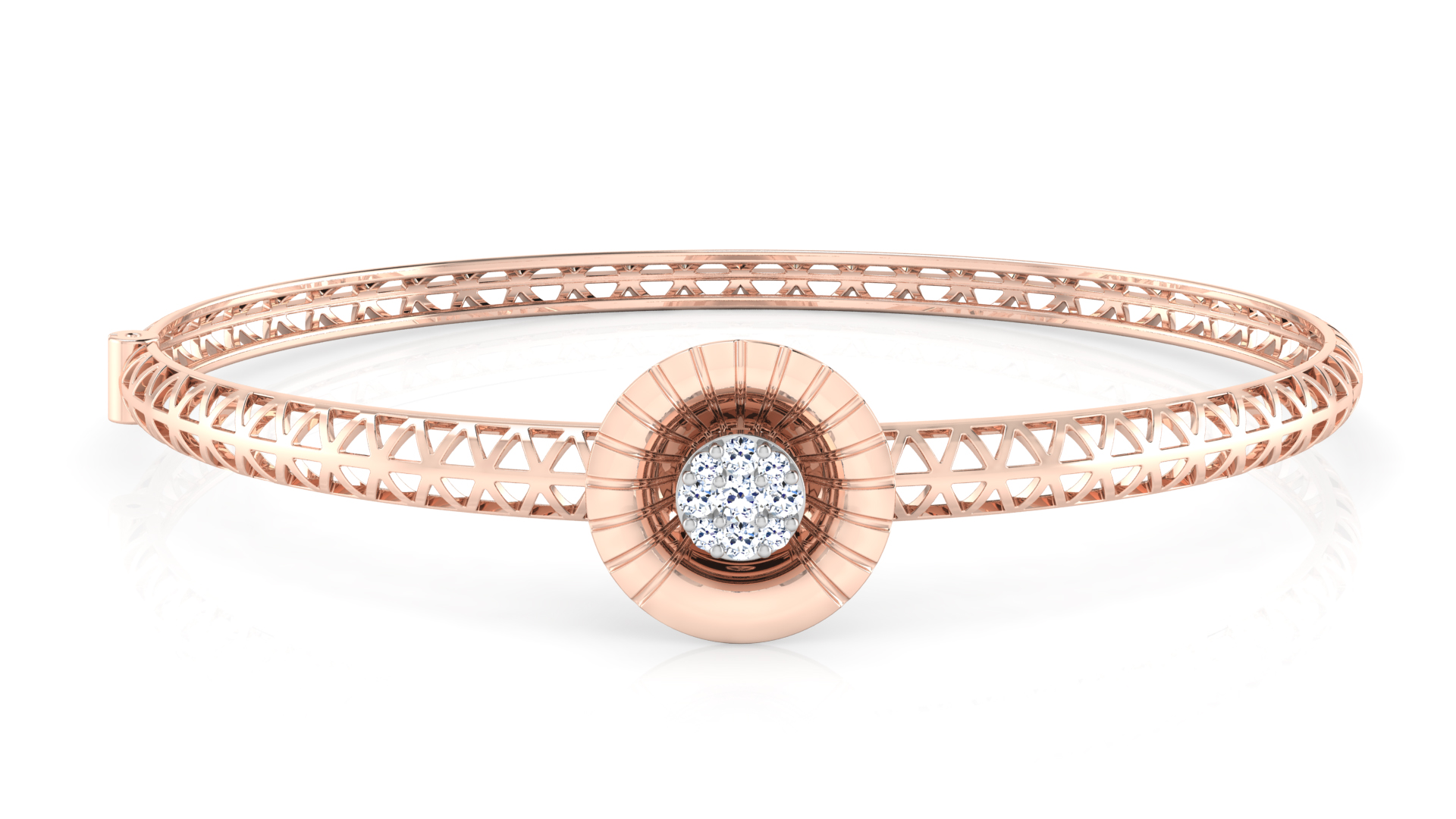 Designer Trendy 18k Gold Kada Bracelet for Girls and Women