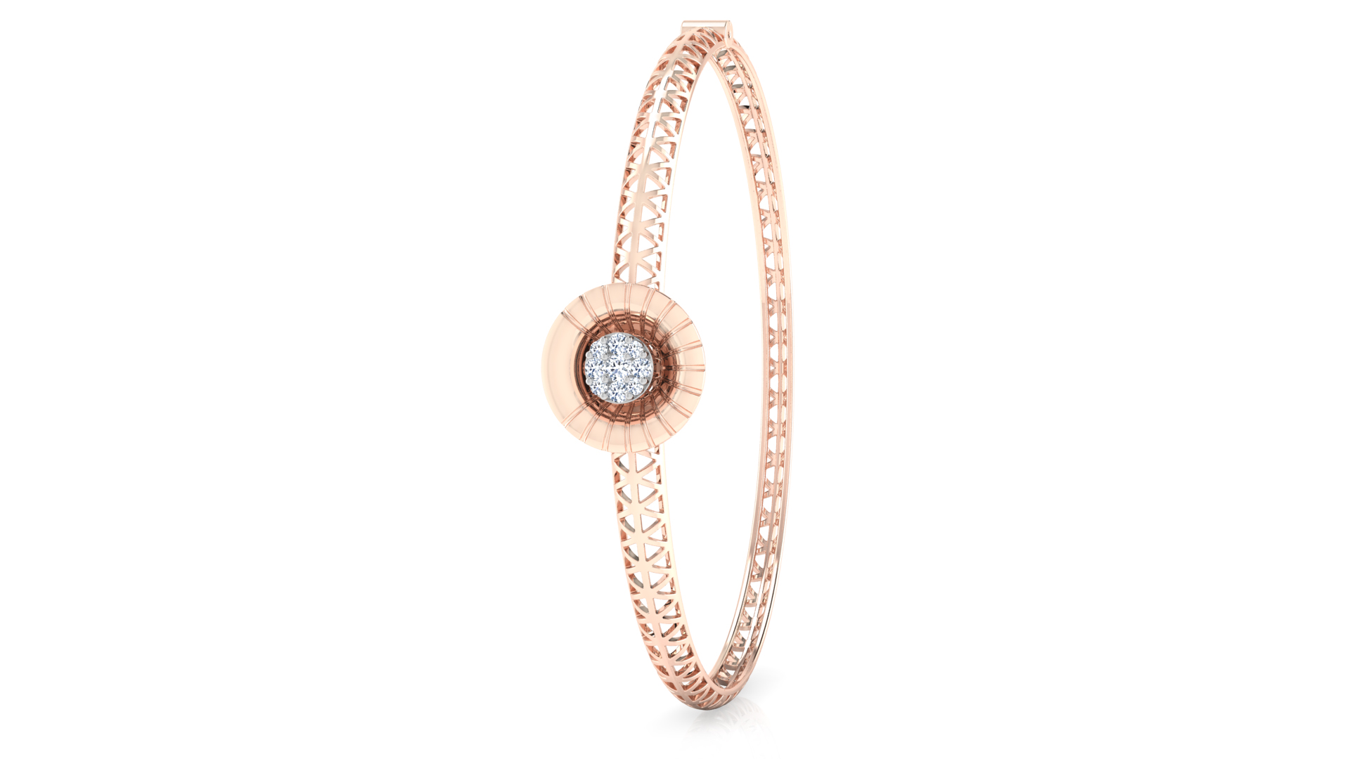 Designer Trendy 18k Gold Kada Bracelet for Girls and Women