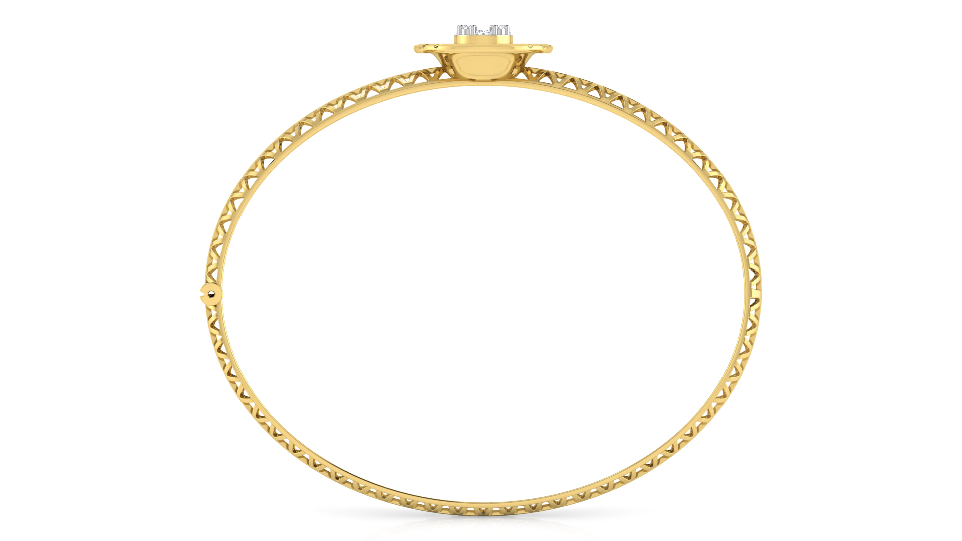 Designer Trendy 18k Gold Kada Bracelet for Girls and Women