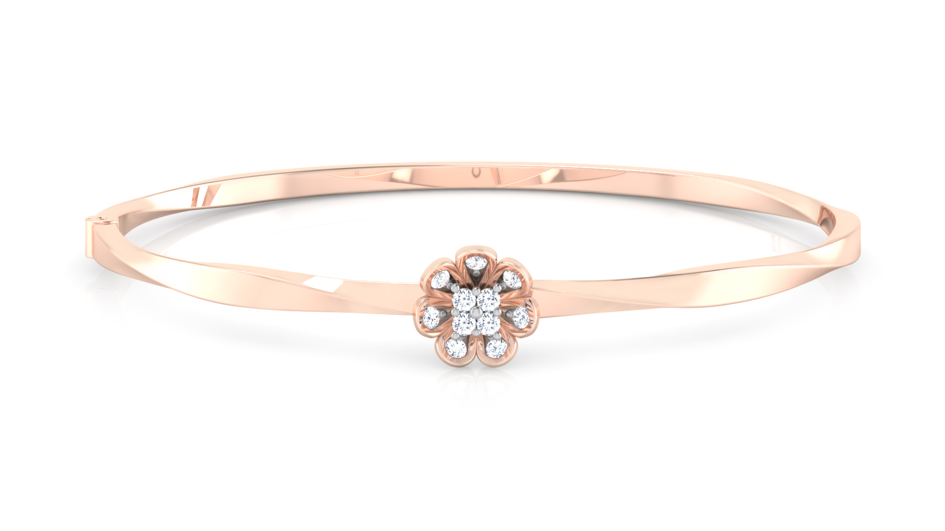 Designer Trendy 18k Gold Kada Bracelet for Girls and Women