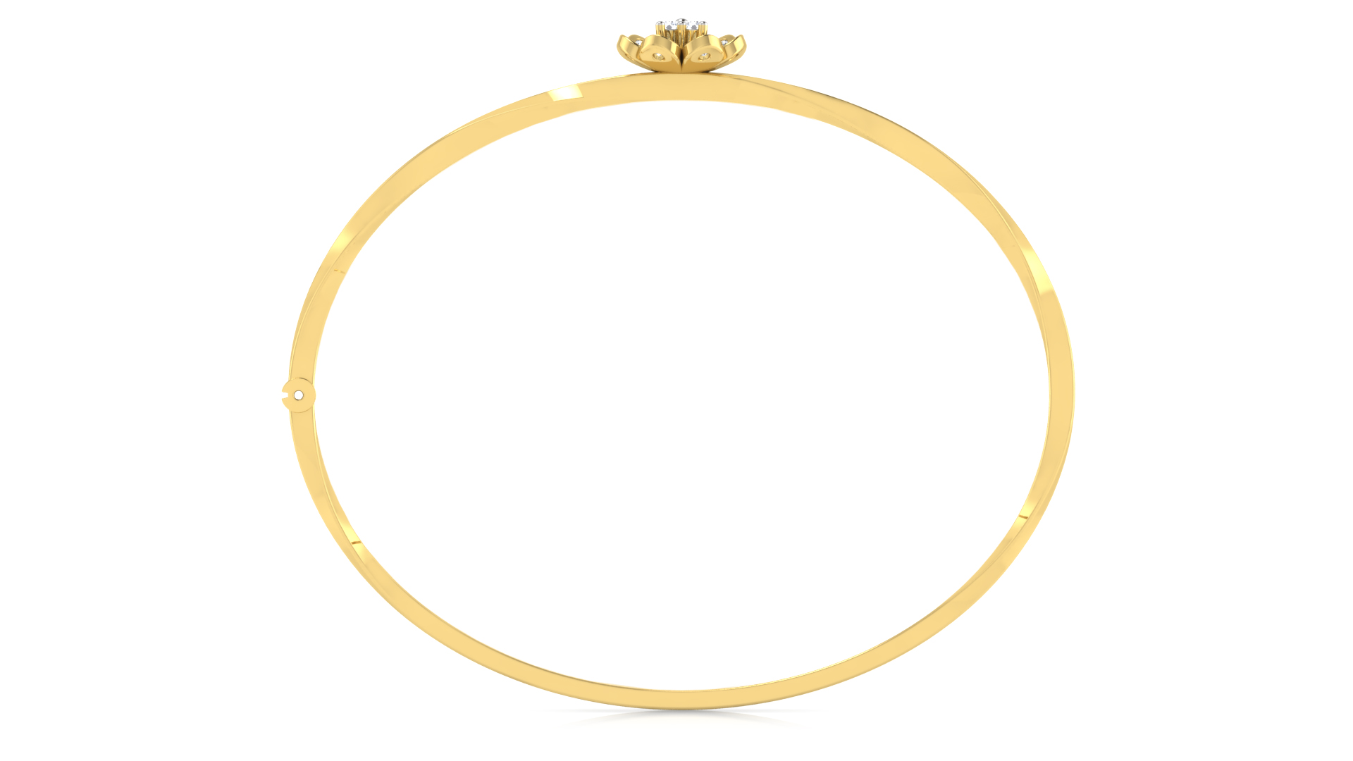 Designer Trendy 18k Gold Kada Bracelet for Girls and Women