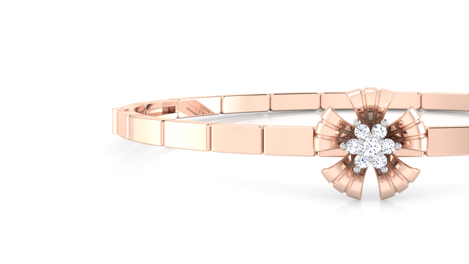 Designer Trendy 18k Gold Kada Bracelet for Girls and Women