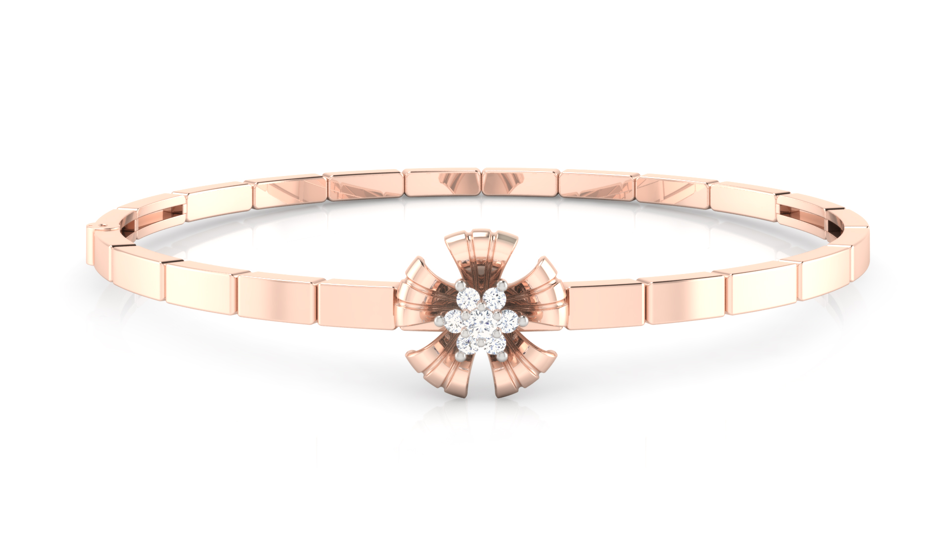 Designer Trendy 18k Gold Kada Bracelet for Girls and Women