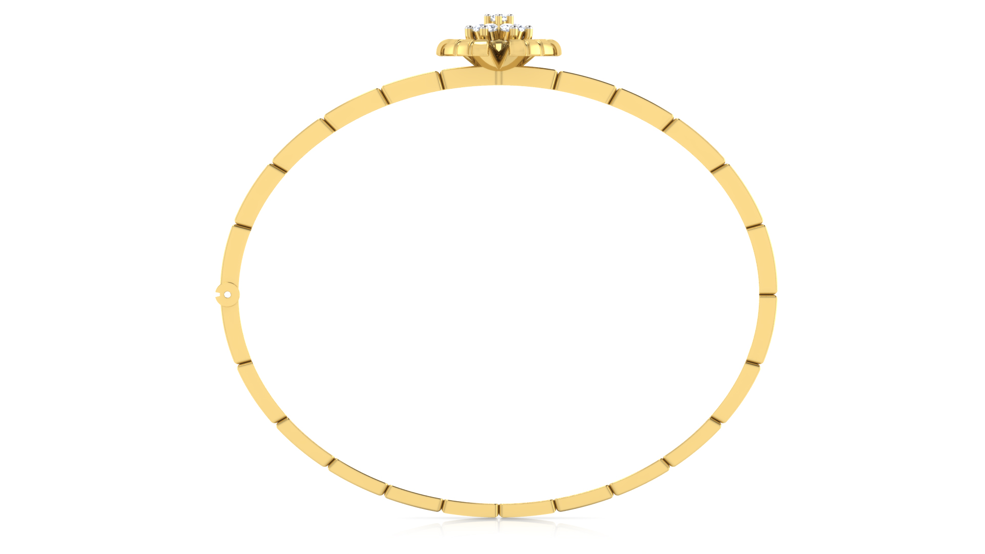 Designer Trendy 18k Gold Kada Bracelet for Girls and Women