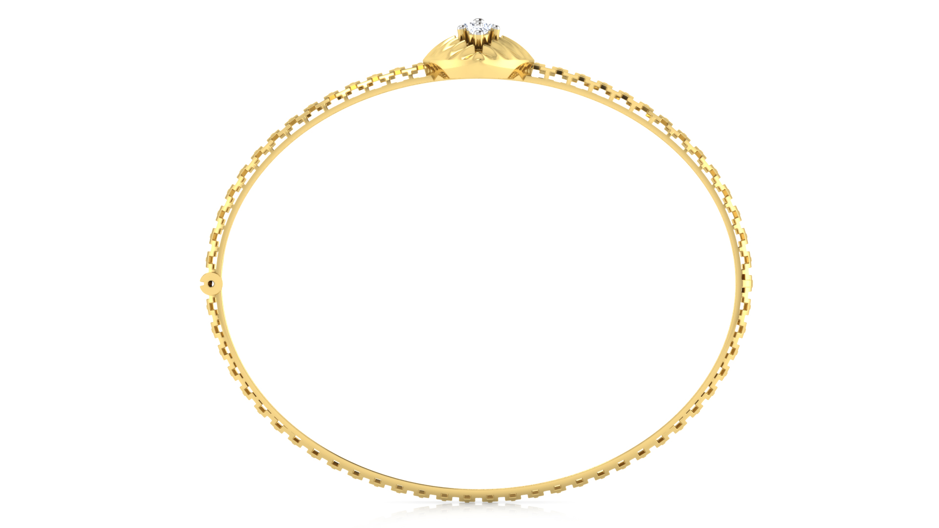 Designer Trendy 18k Gold Kada Bracelet for Girls and Women