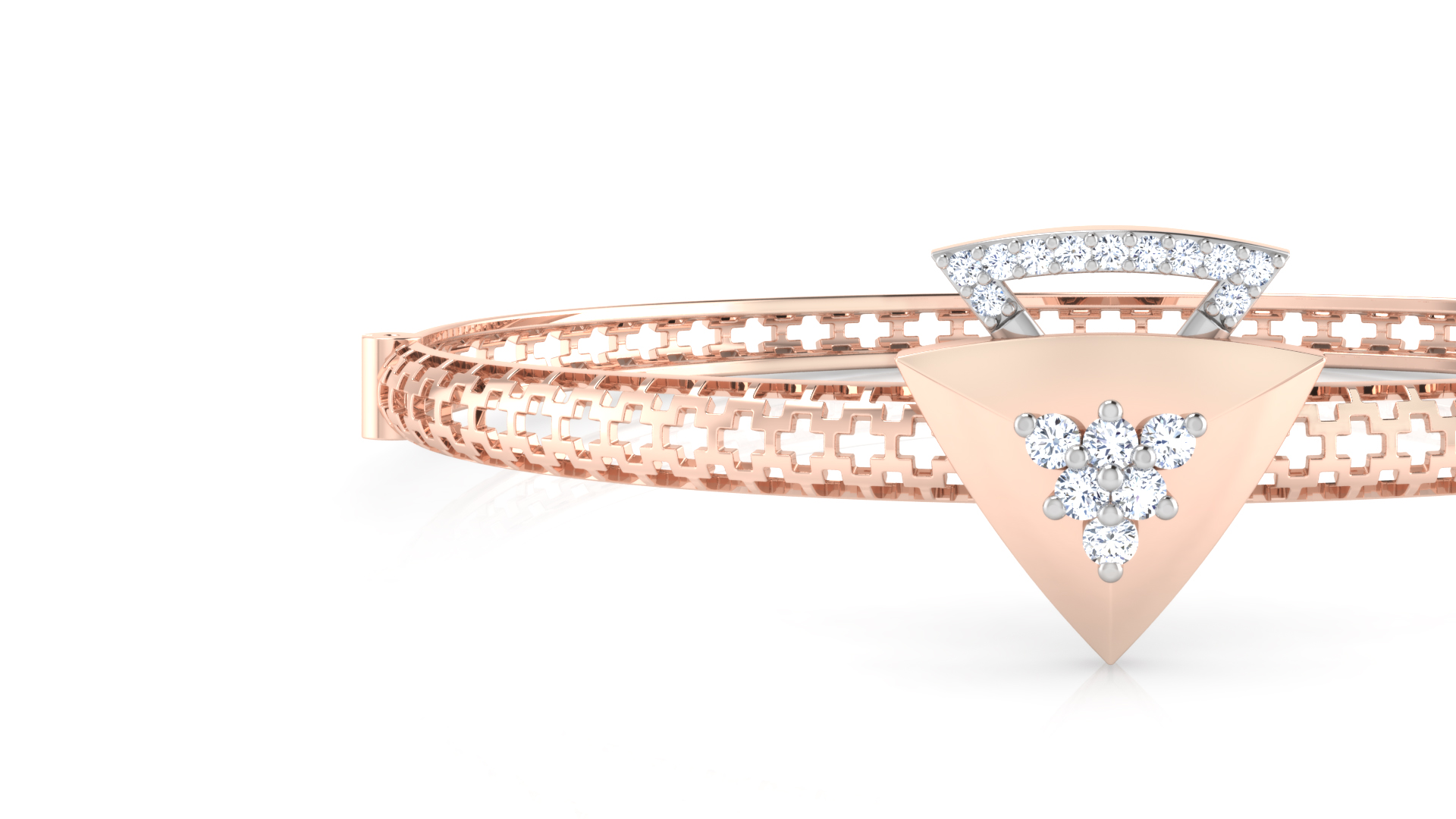 Designer Trendy 18k Gold Kada Bracelet for Girls and Women