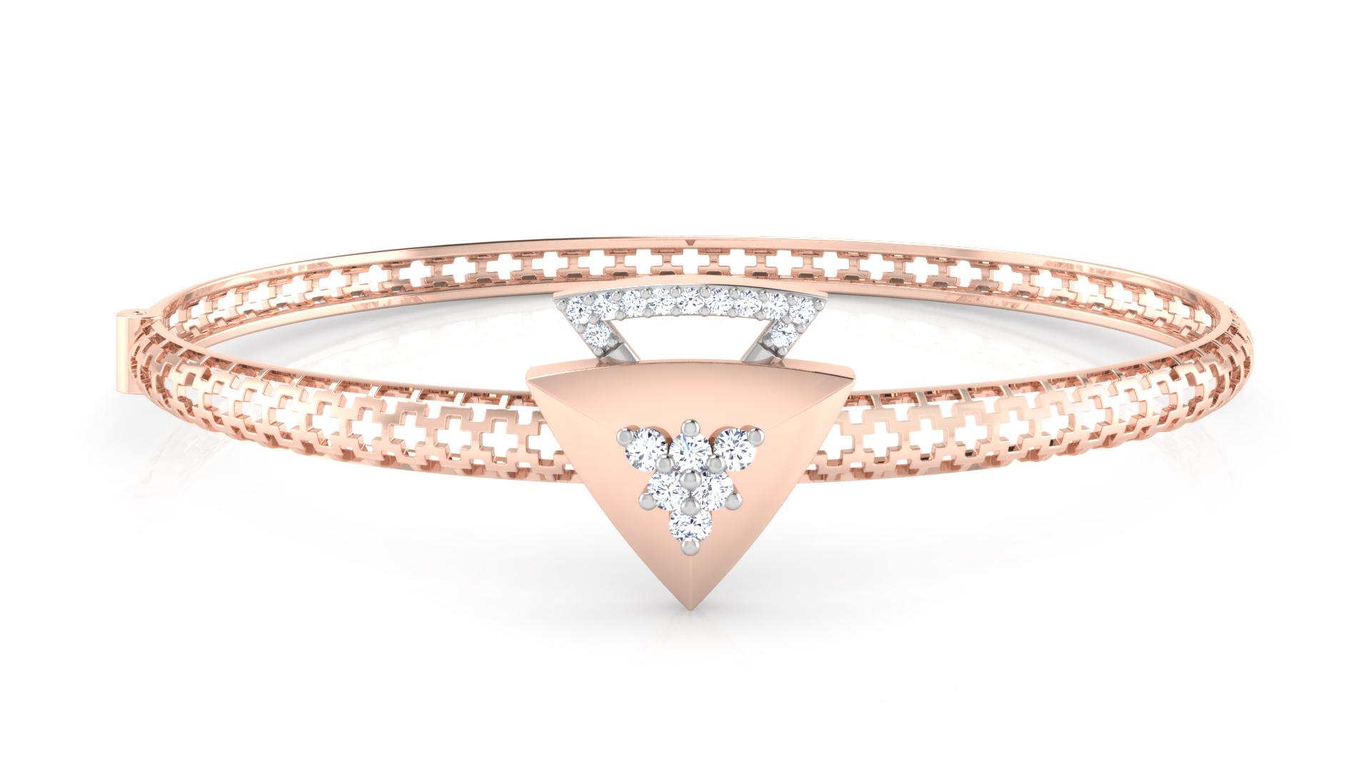 Designer Trendy 18k Gold Kada Bracelet for Girls and Women