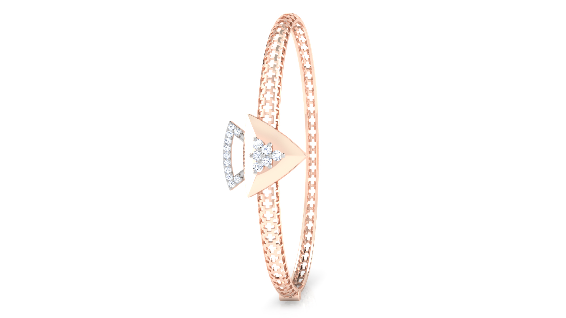 Designer Trendy 18k Gold Kada Bracelet for Girls and Women