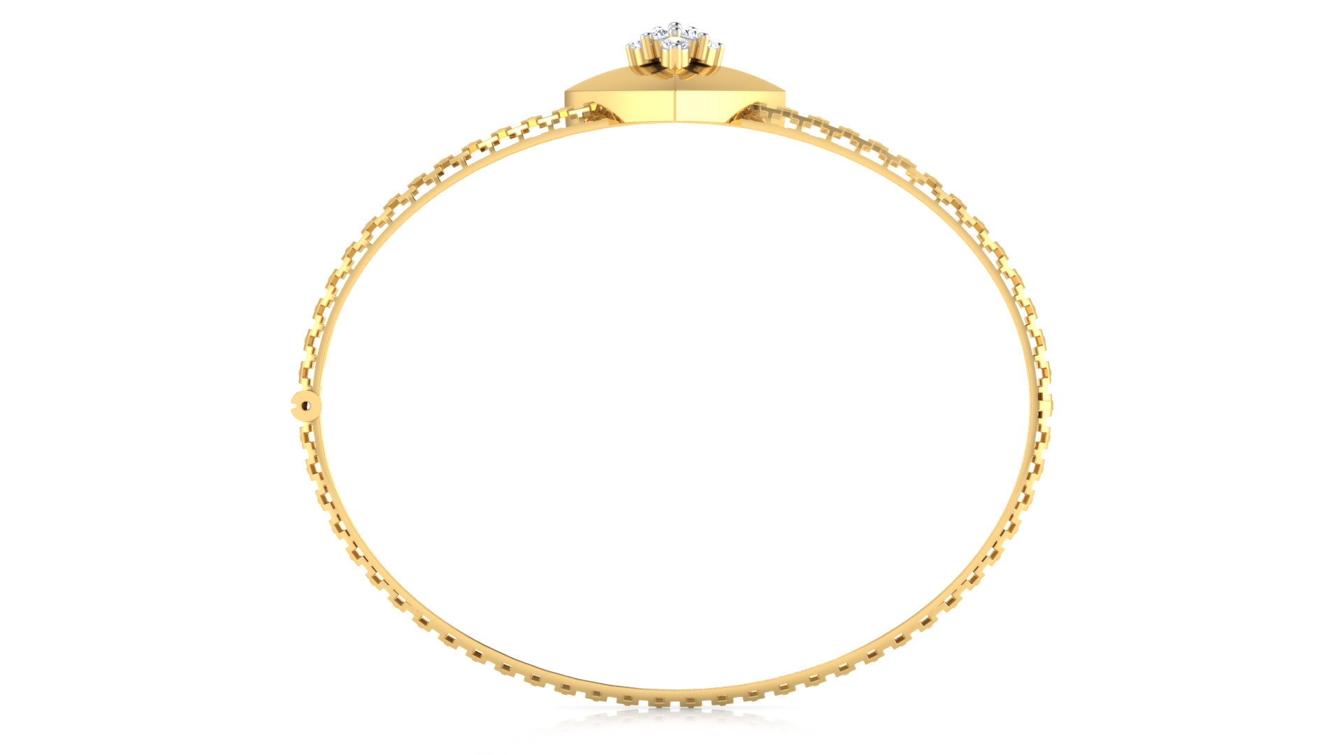 Designer Trendy 18k Gold Kada Bracelet for Girls and Women