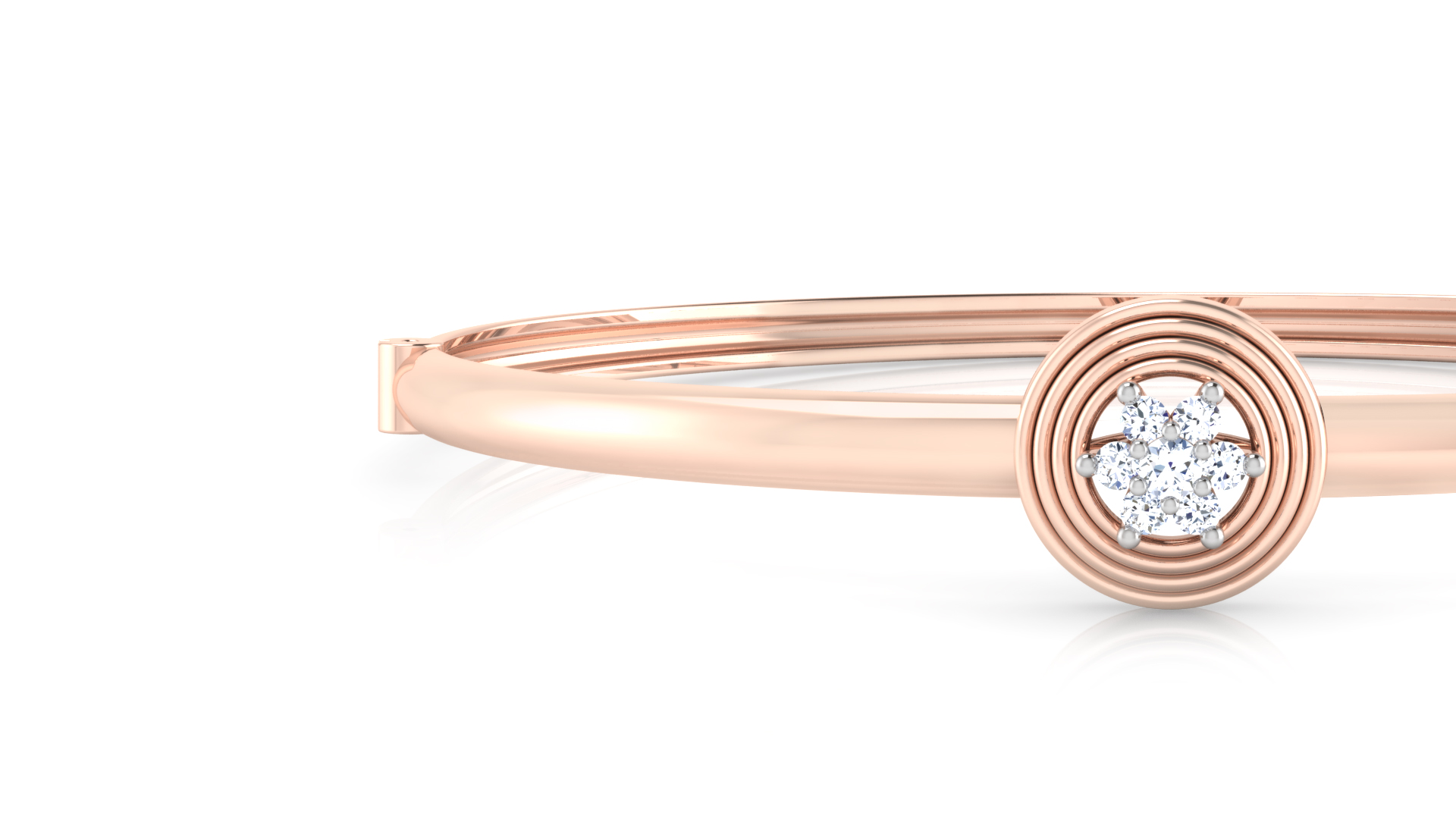 Designer Trendy 18k Gold Kada Bracelet for Girls and Women