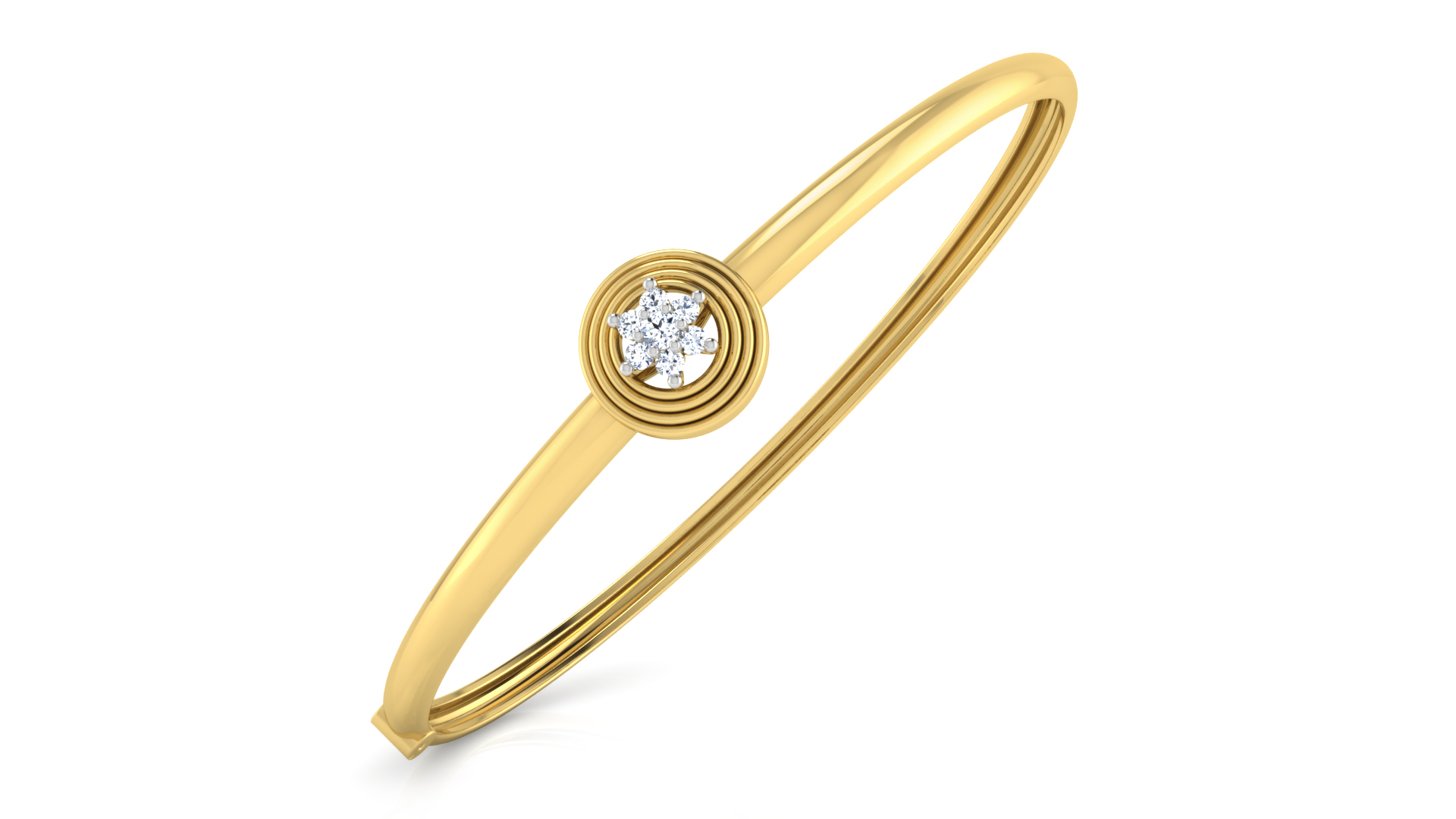 Designer Trendy 18k Gold Kada Bracelet for Girls and Women