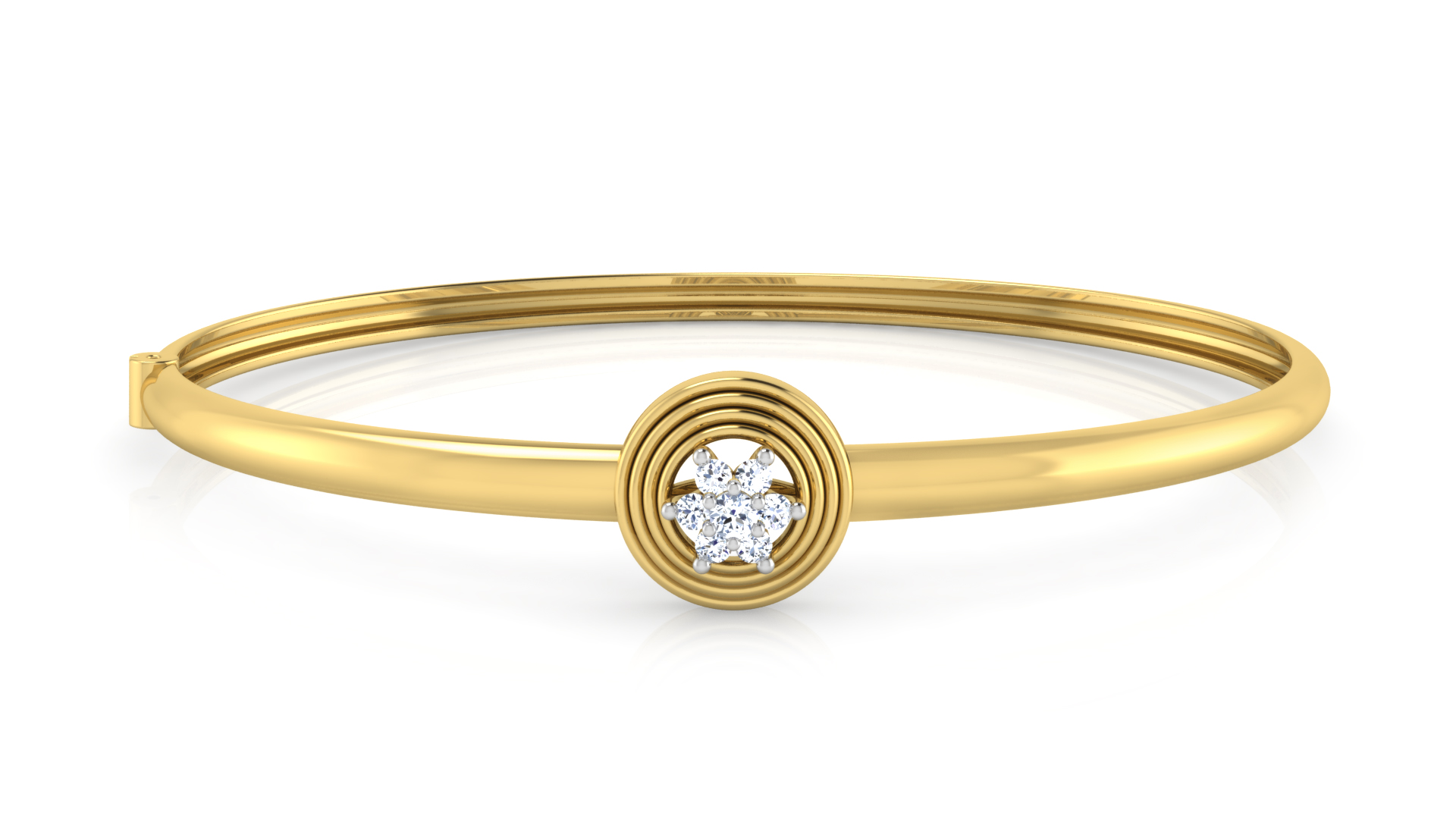 Designer Trendy 18k Gold Kada Bracelet for Girls and Women