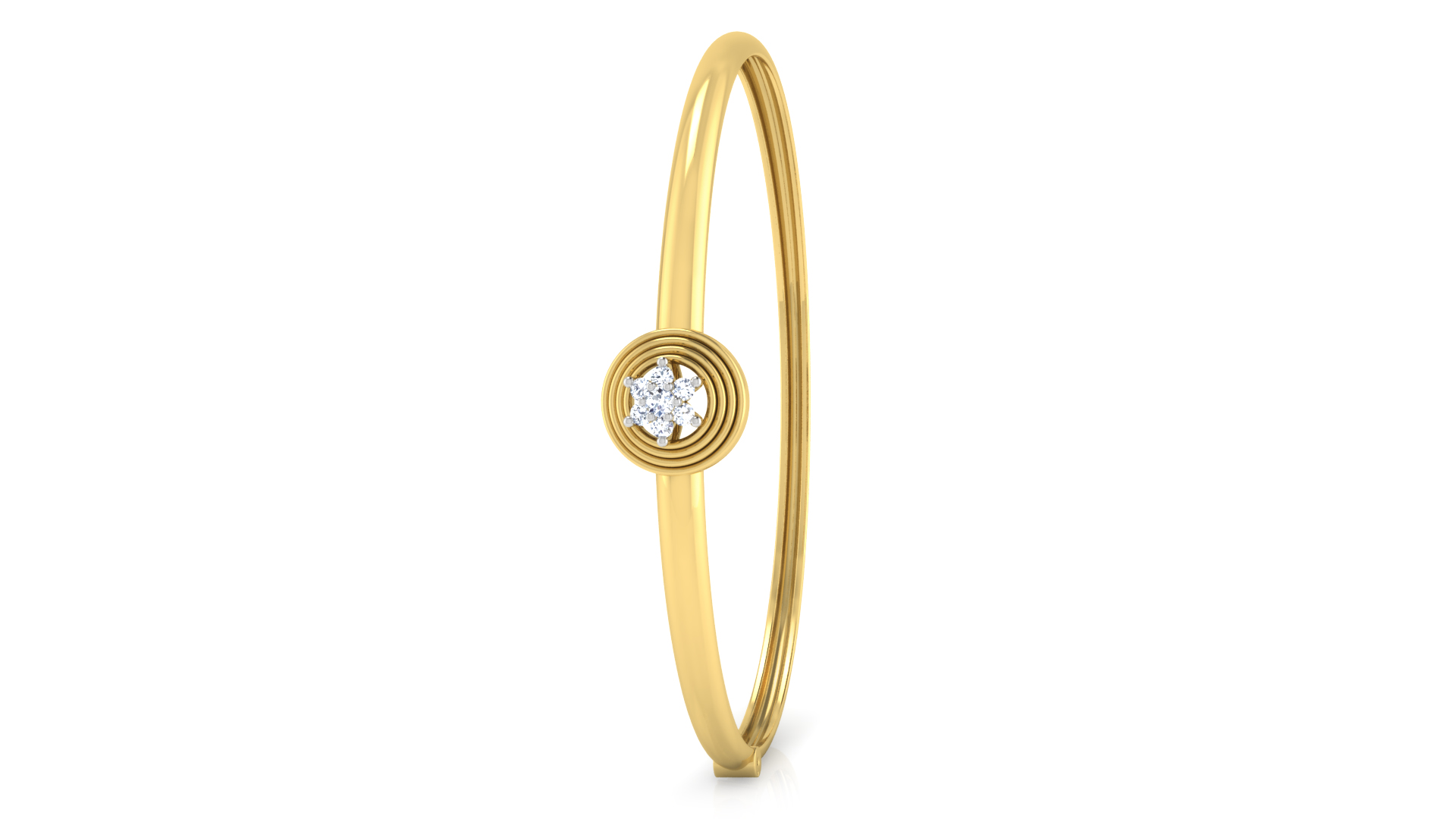 Designer Trendy 18k Gold Kada Bracelet for Girls and Women