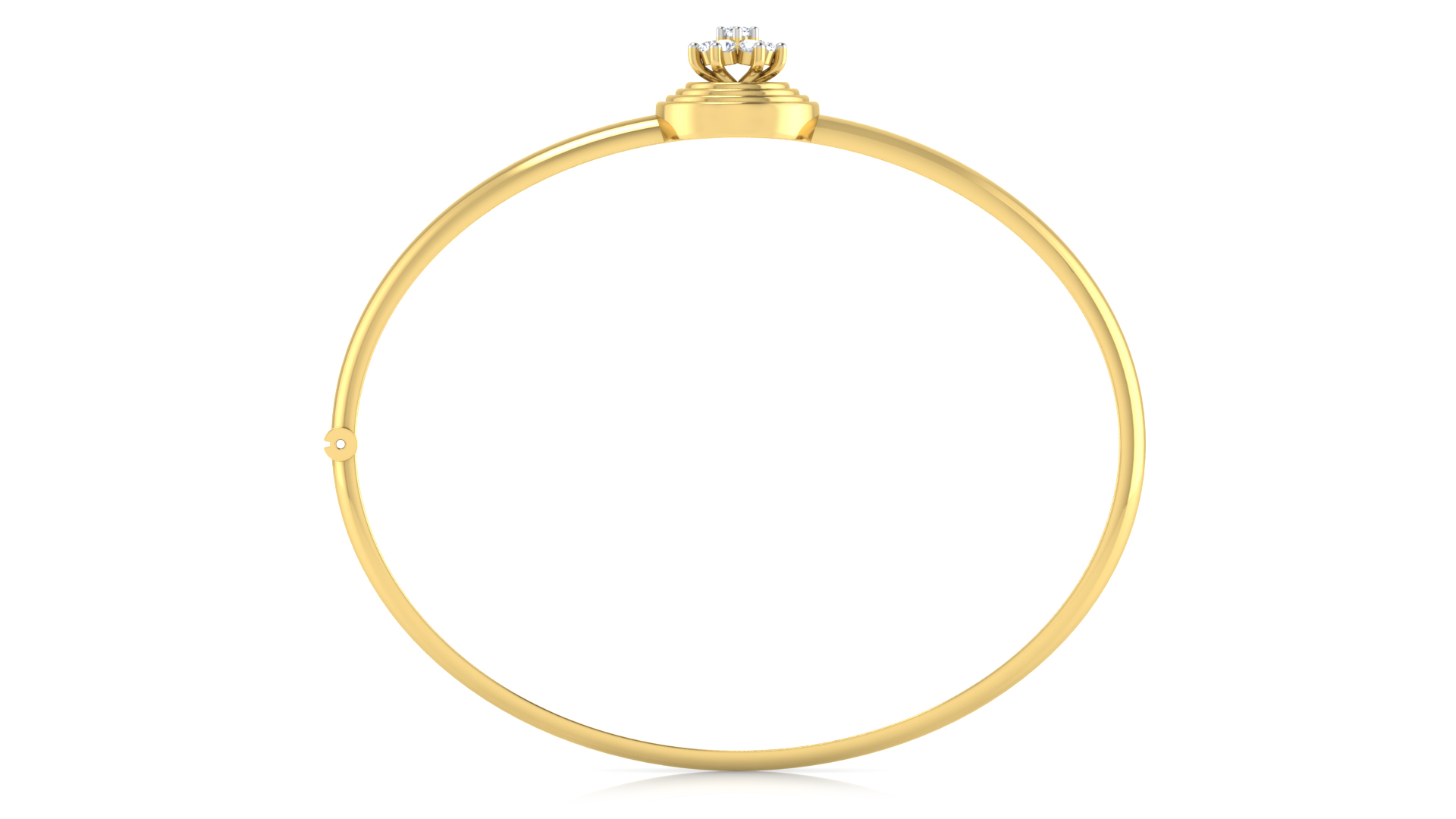 Designer Trendy 18k Gold Kada Bracelet for Girls and Women