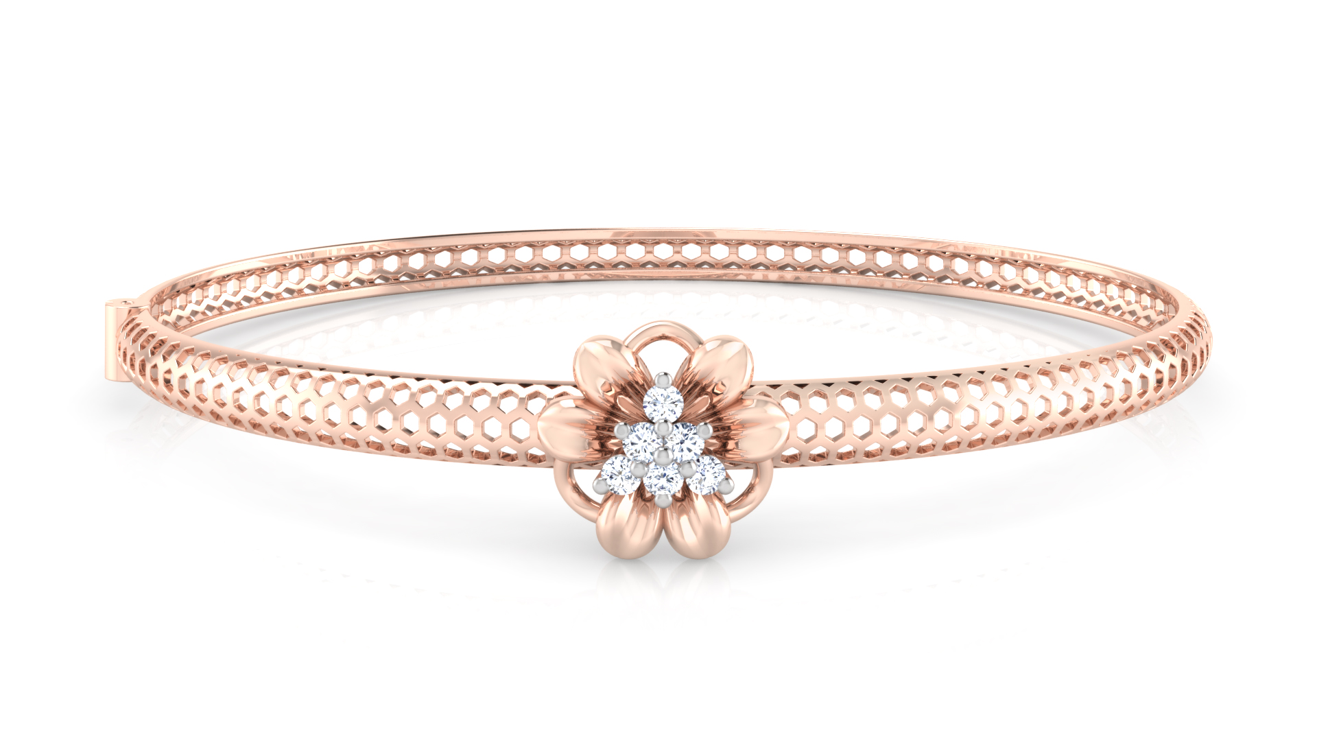 Designer Trendy 18k Gold Kada Bracelet for Girls and Women