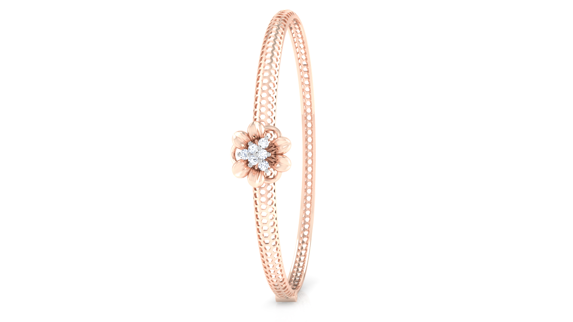 Designer Trendy 18k Gold Kada Bracelet for Girls and Women