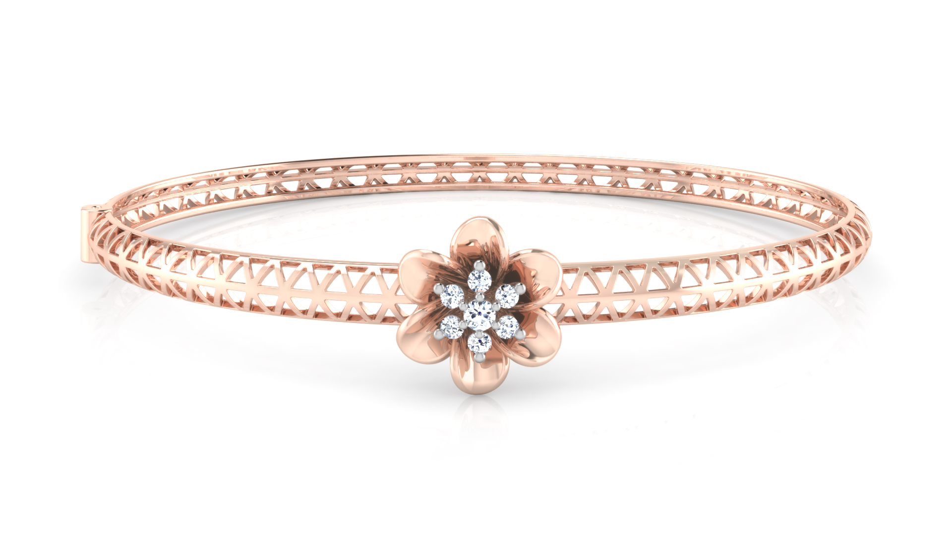 Designer Trendy 18k Gold Kada Bracelet for Girls and Women