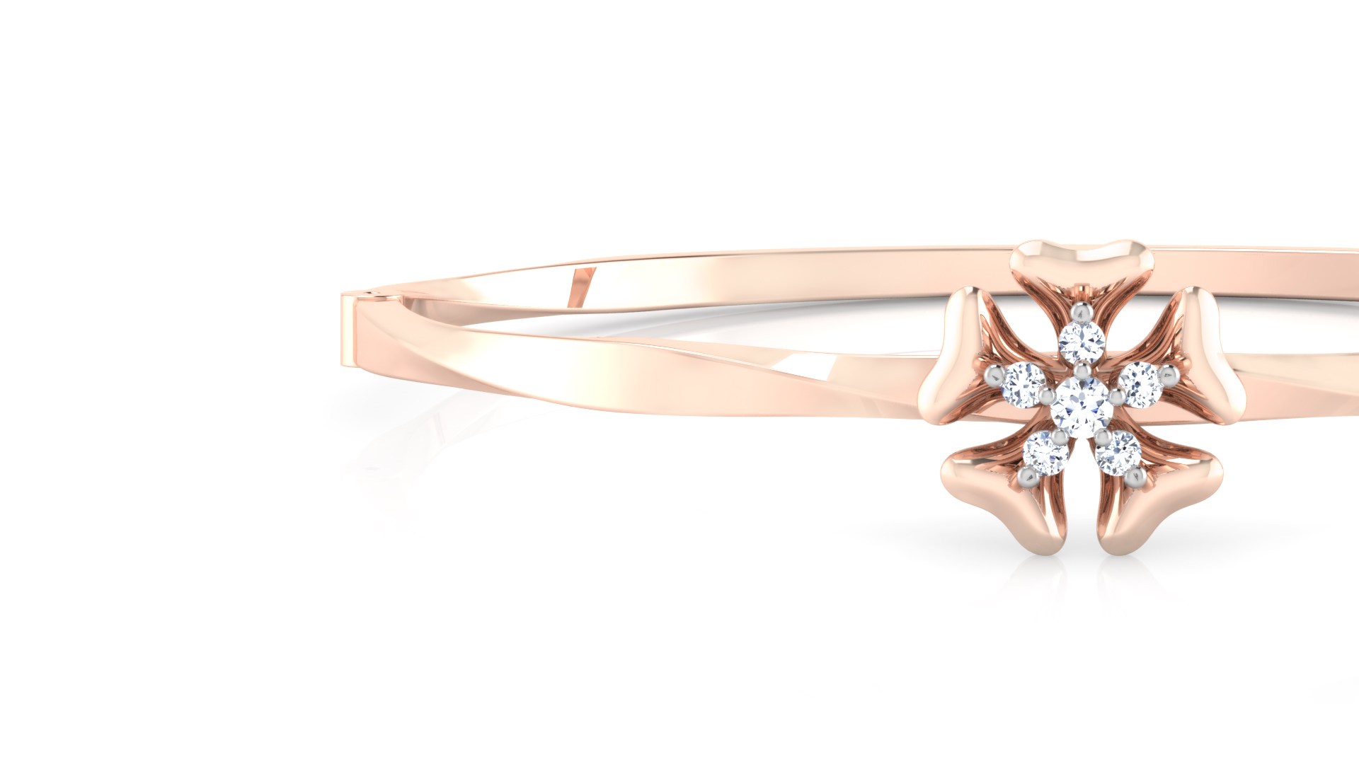 Designer Trendy 18k Gold Kada Bracelet for Girls and Women