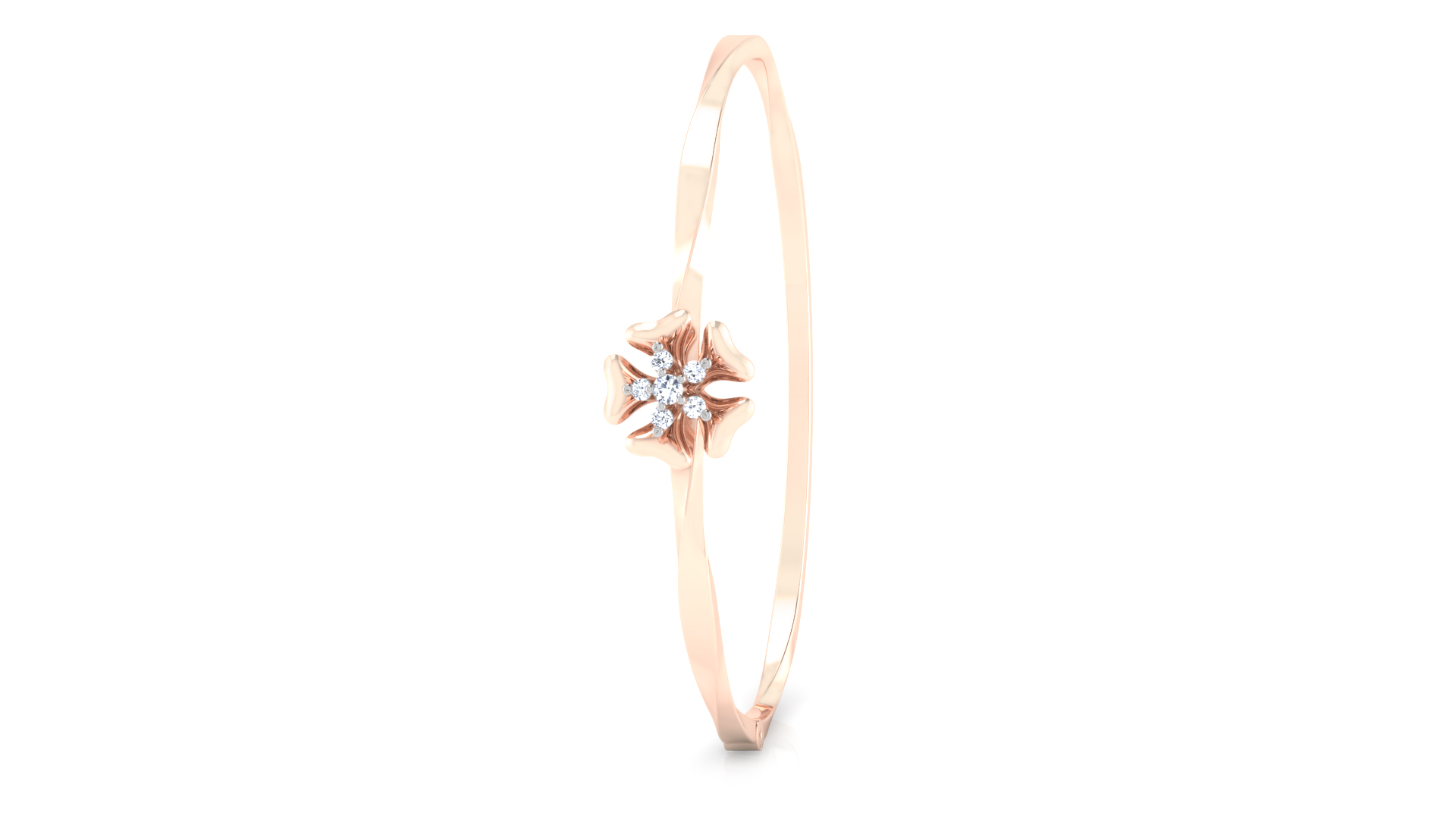 Designer Trendy 18k Gold Kada Bracelet for Girls and Women