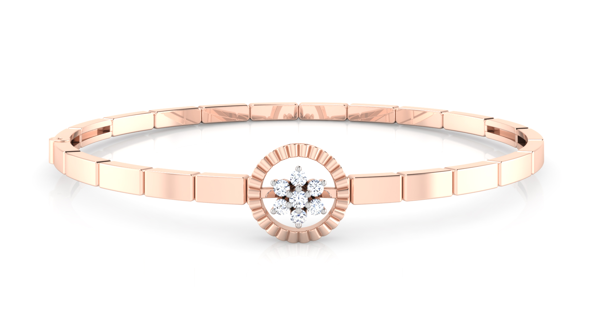 Designer Trendy 18k Gold Kada Bracelet for Girls and Women