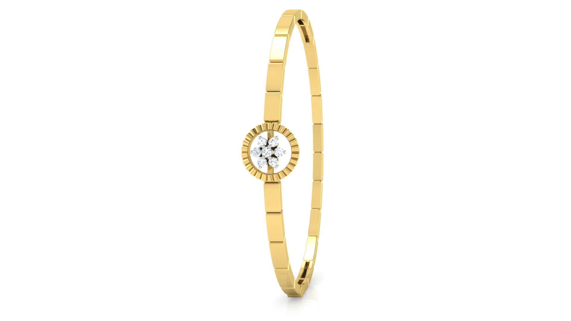 Designer Trendy 18k Gold Kada Bracelet for Girls and Women