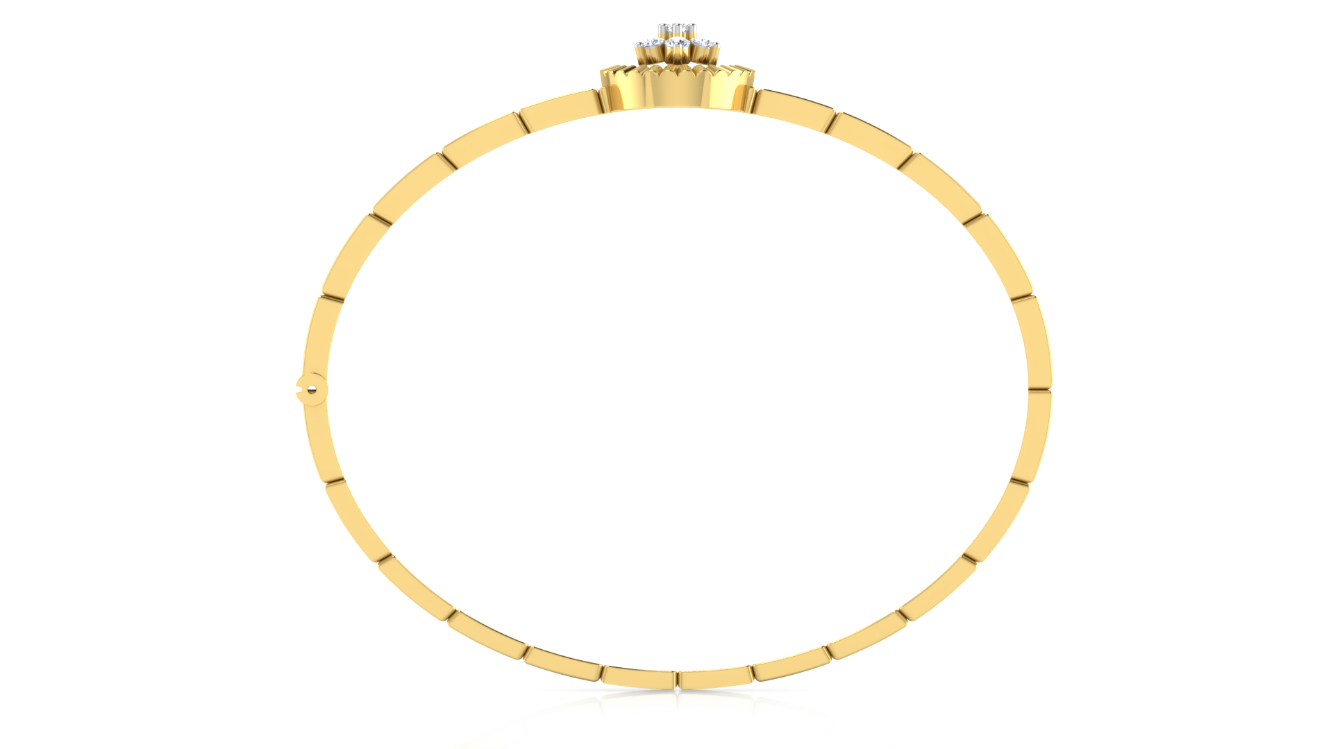 Designer Trendy 18k Gold Kada Bracelet for Girls and Women